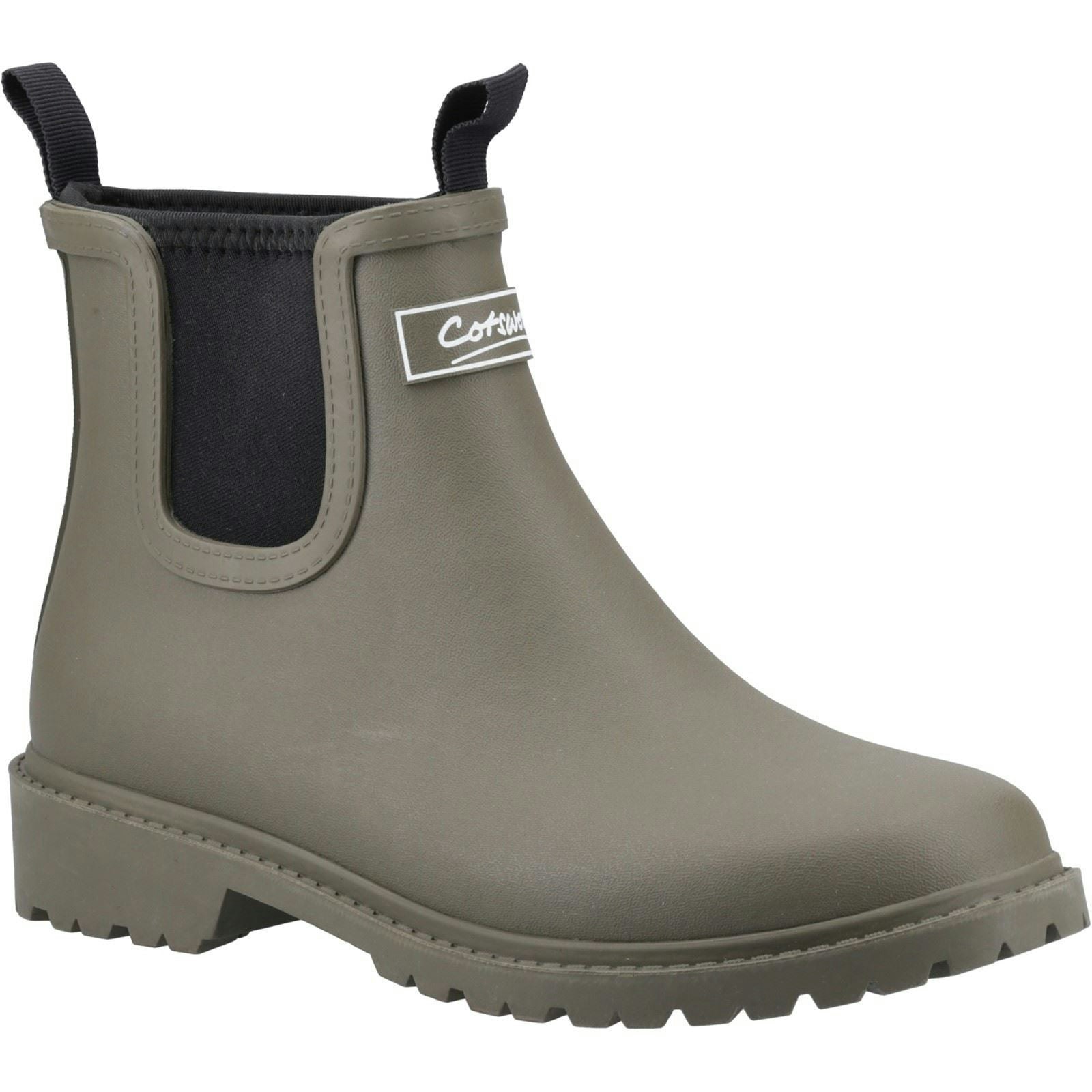 Cotswold Women's Barton Synthetic Khaki Wellington Boots - Size 6