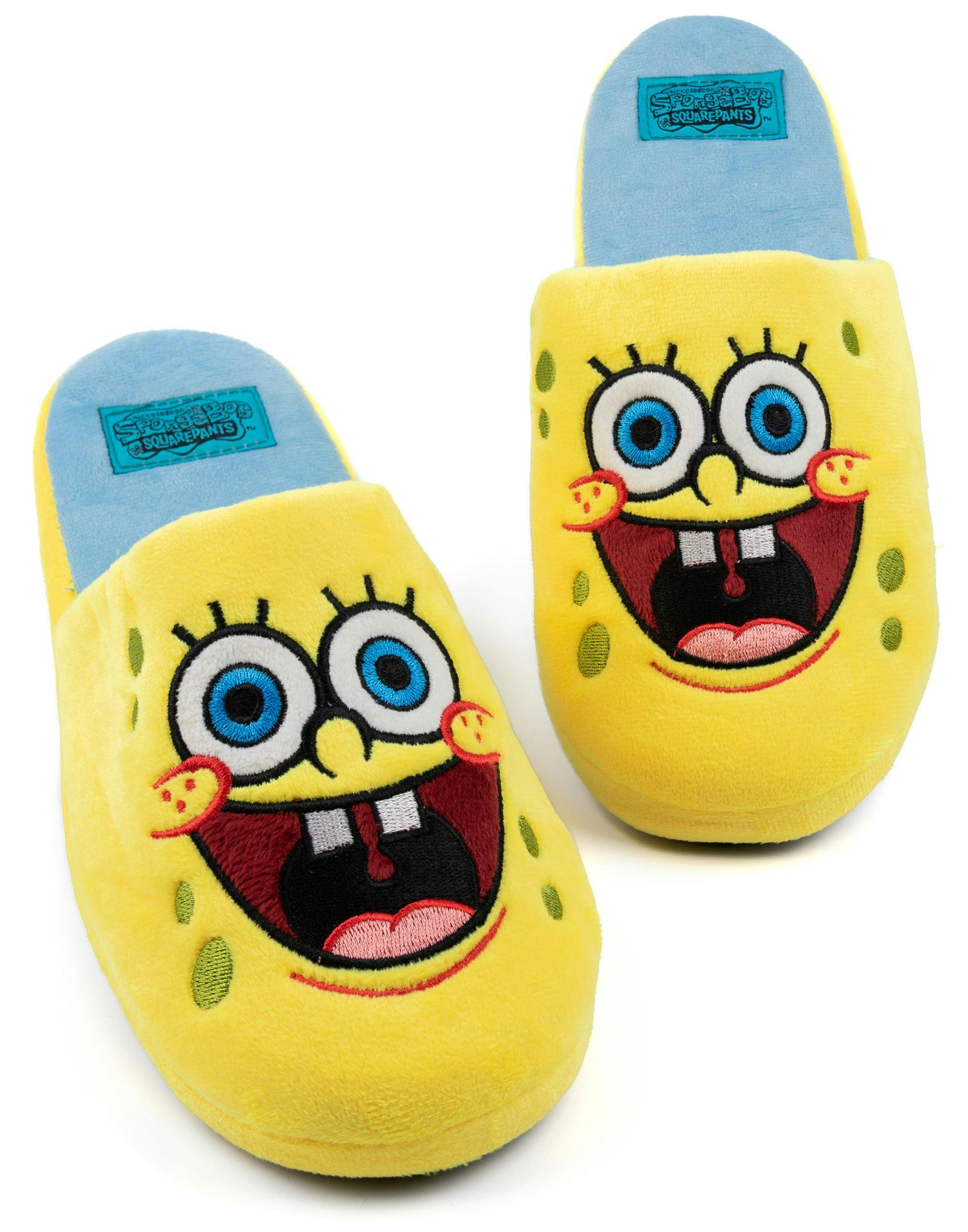 Vanilla Underground Women's Yellow Spongebob Squarepants Character Mule Slippers - 3-4 Uk
