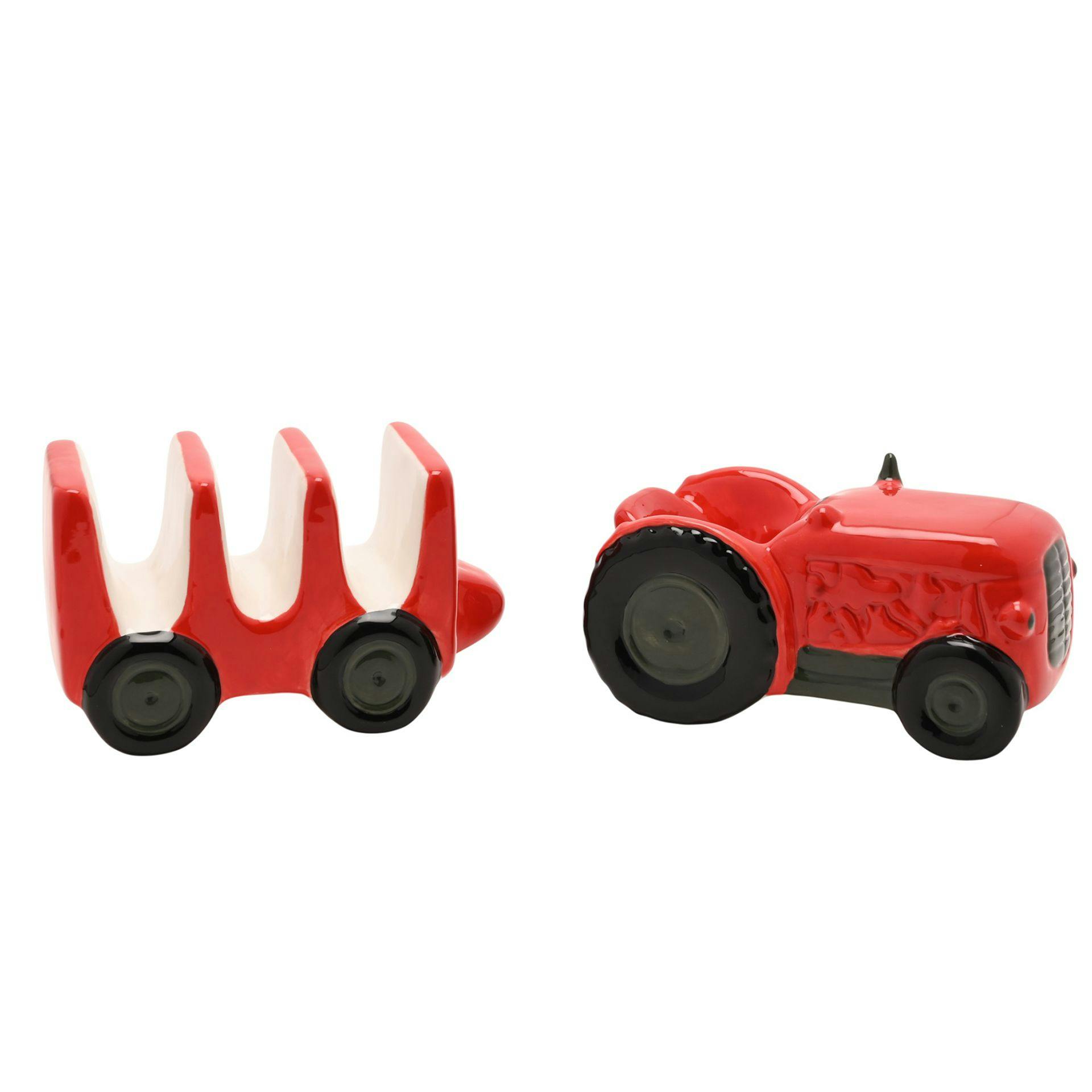Rackhams Red/Green/Black Egg & Soldiers Tractor