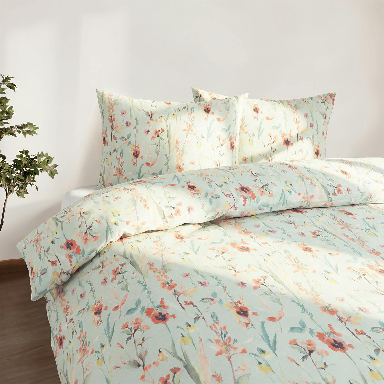 Rackhams Green Studio Edition Spring Meadow Jade Duvet Cover Set - Super King