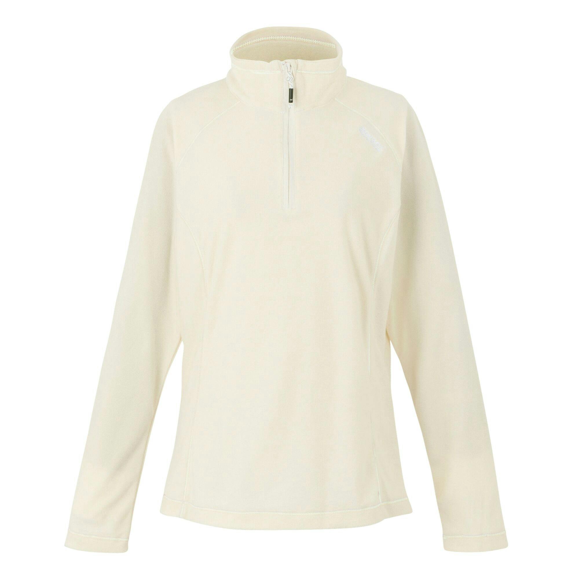 Regatta Women's Light/White Great Outdoors Montes Half Zip Fleece Top - Vanilla/ - 20 Uk - Vanilla/ - 100% Polyester