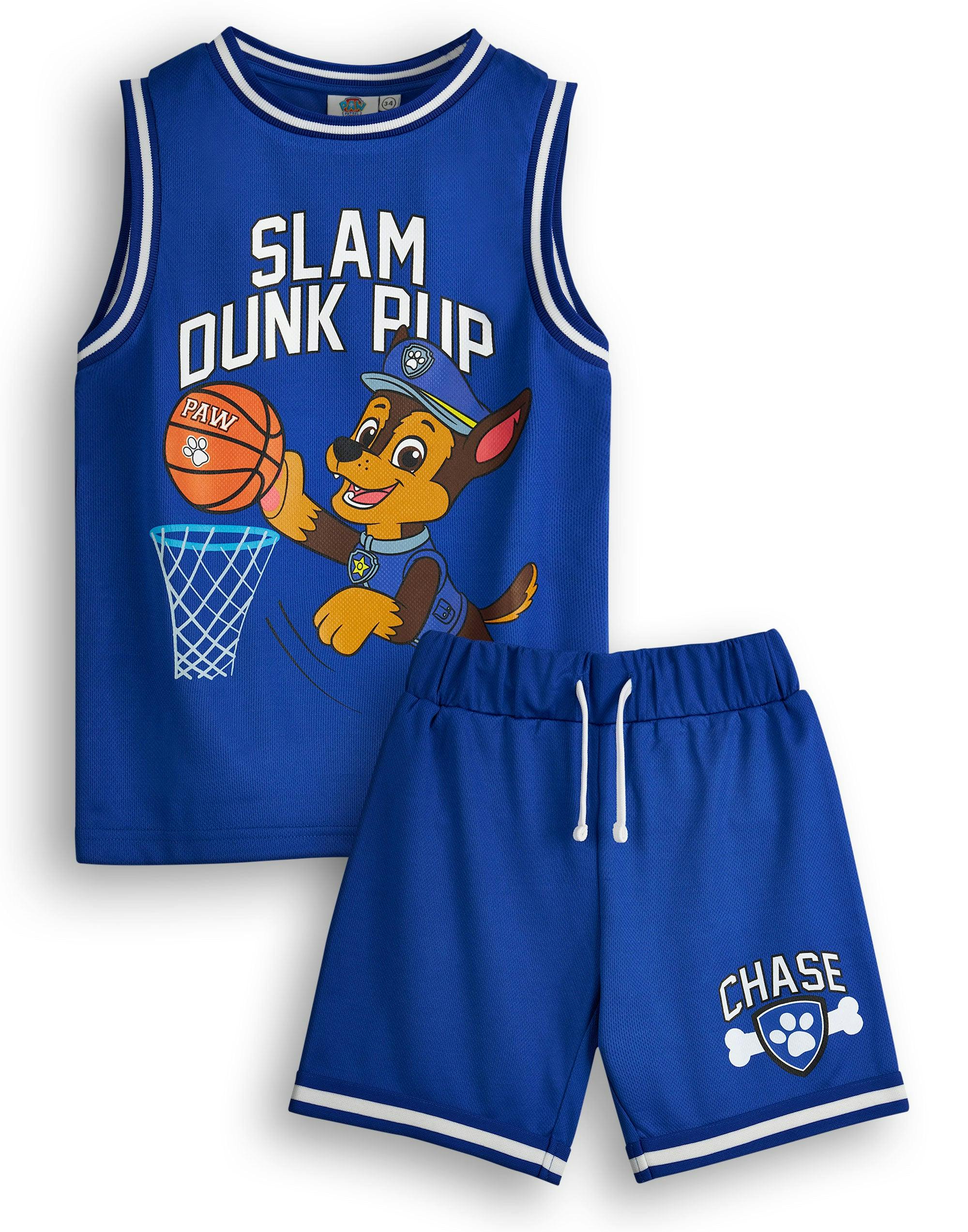 Vanilla Underground Boys Blue Paw Patrol Chase 2 Piece Basketball Set - 2-3 Years