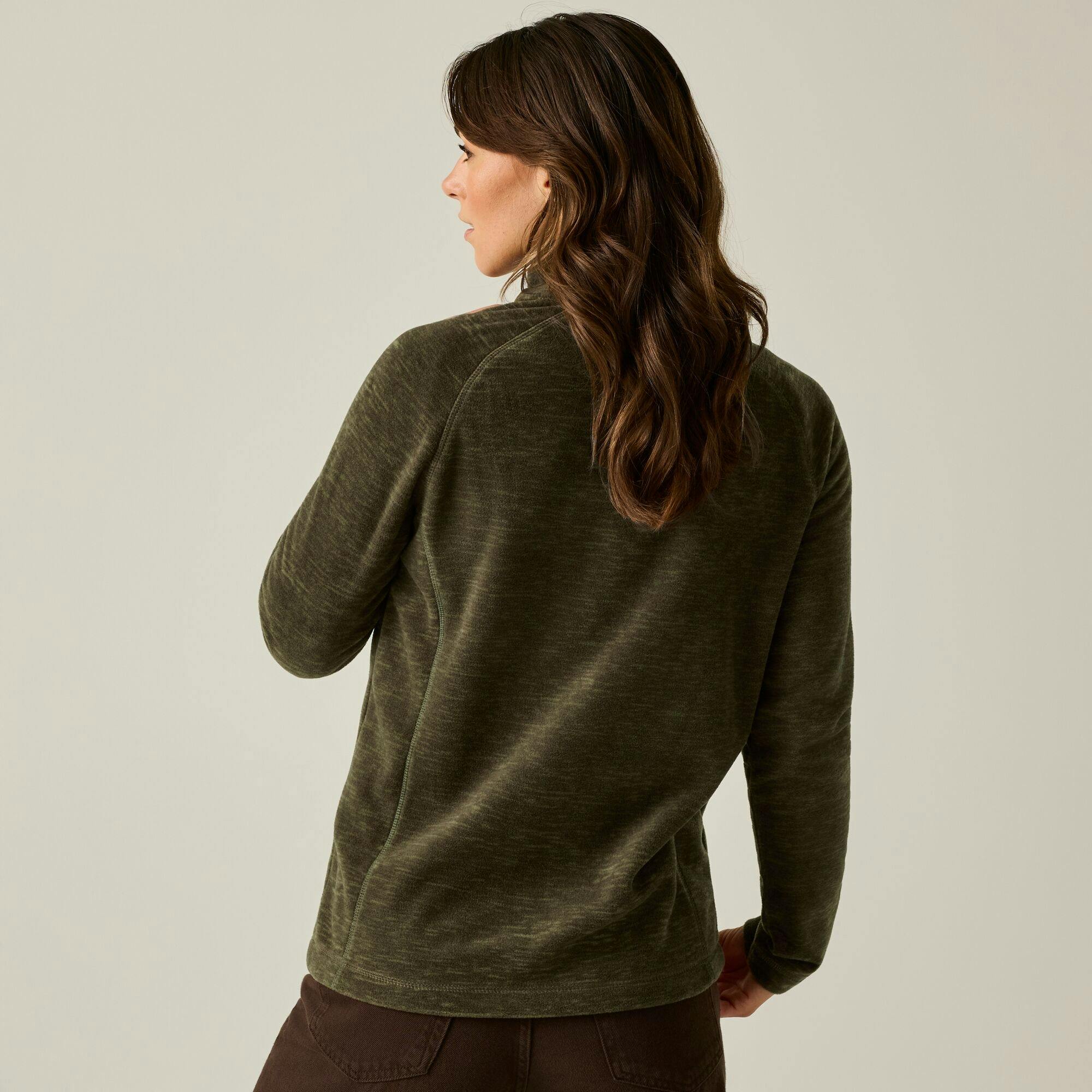 Regatta (18 Uk, Bark Green) Womens/Ladies Mayse Full Zip Fleece Jacket - Image 2