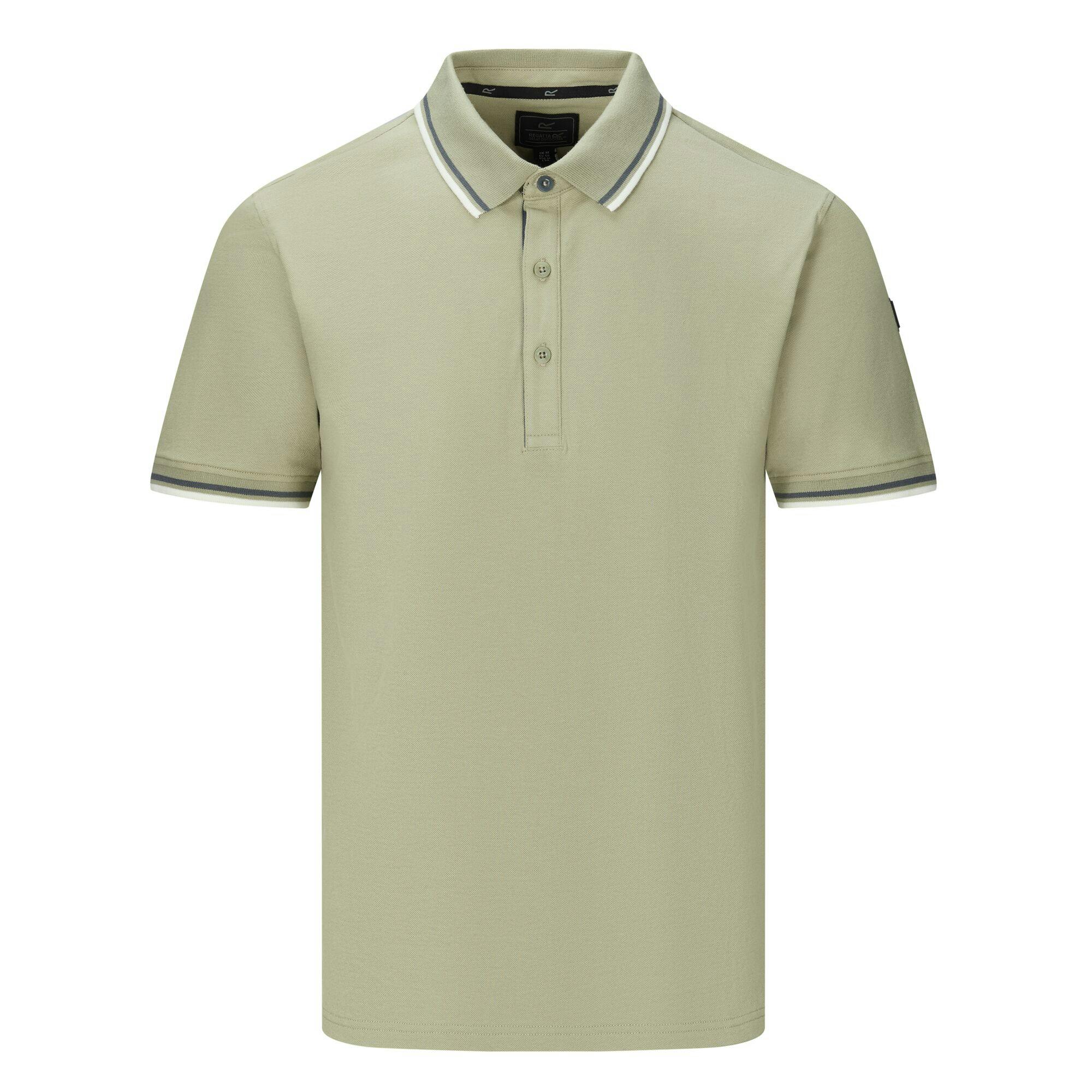 Regatta Men's Light Adryan Polo Shirt - Sage - Xxl - Sage - 95% Cotton/5% Elastane