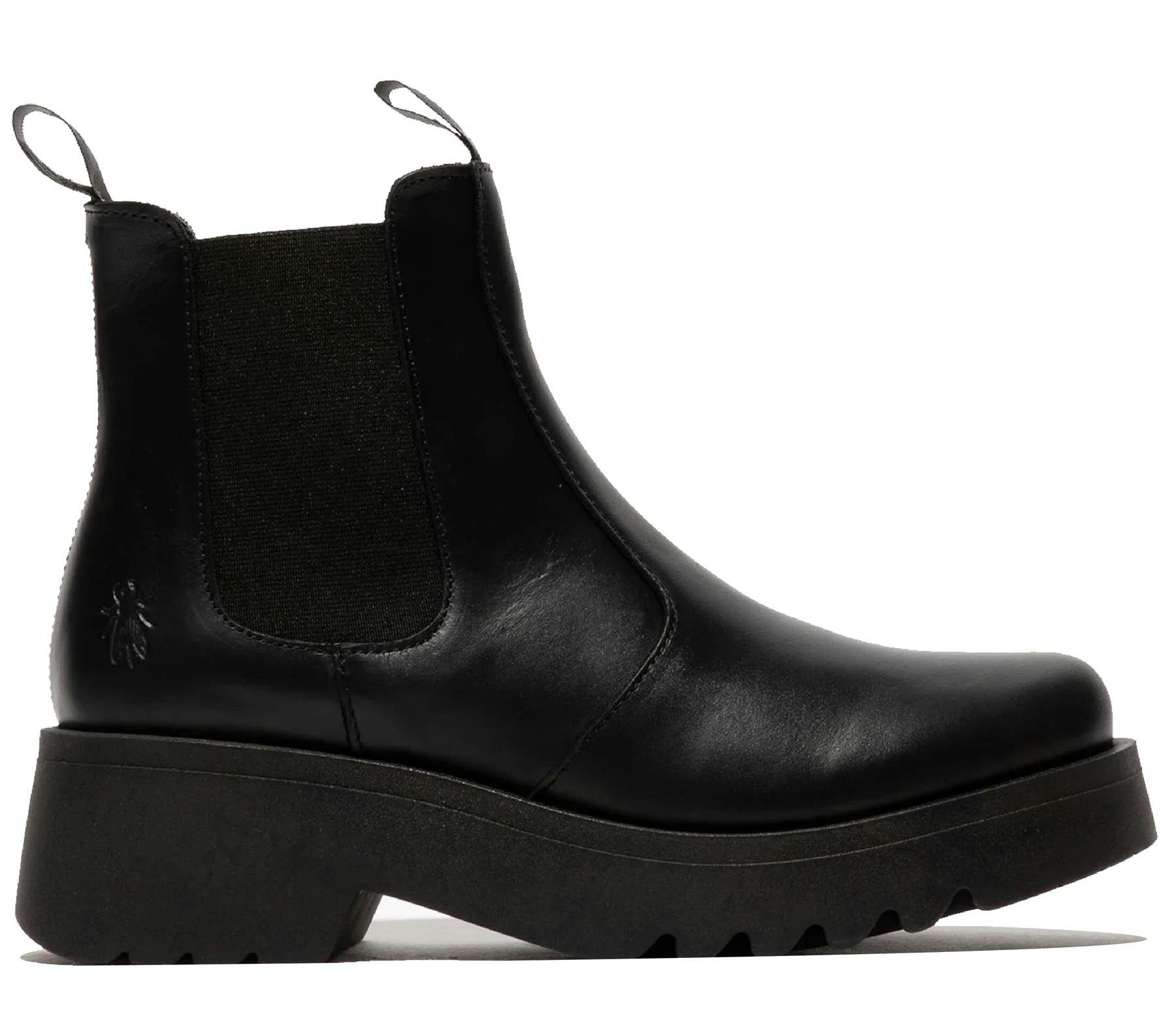 Fly London Women's Black Medi789 Chelsea Boots - Uk 4 | Eu 37 | Us 6