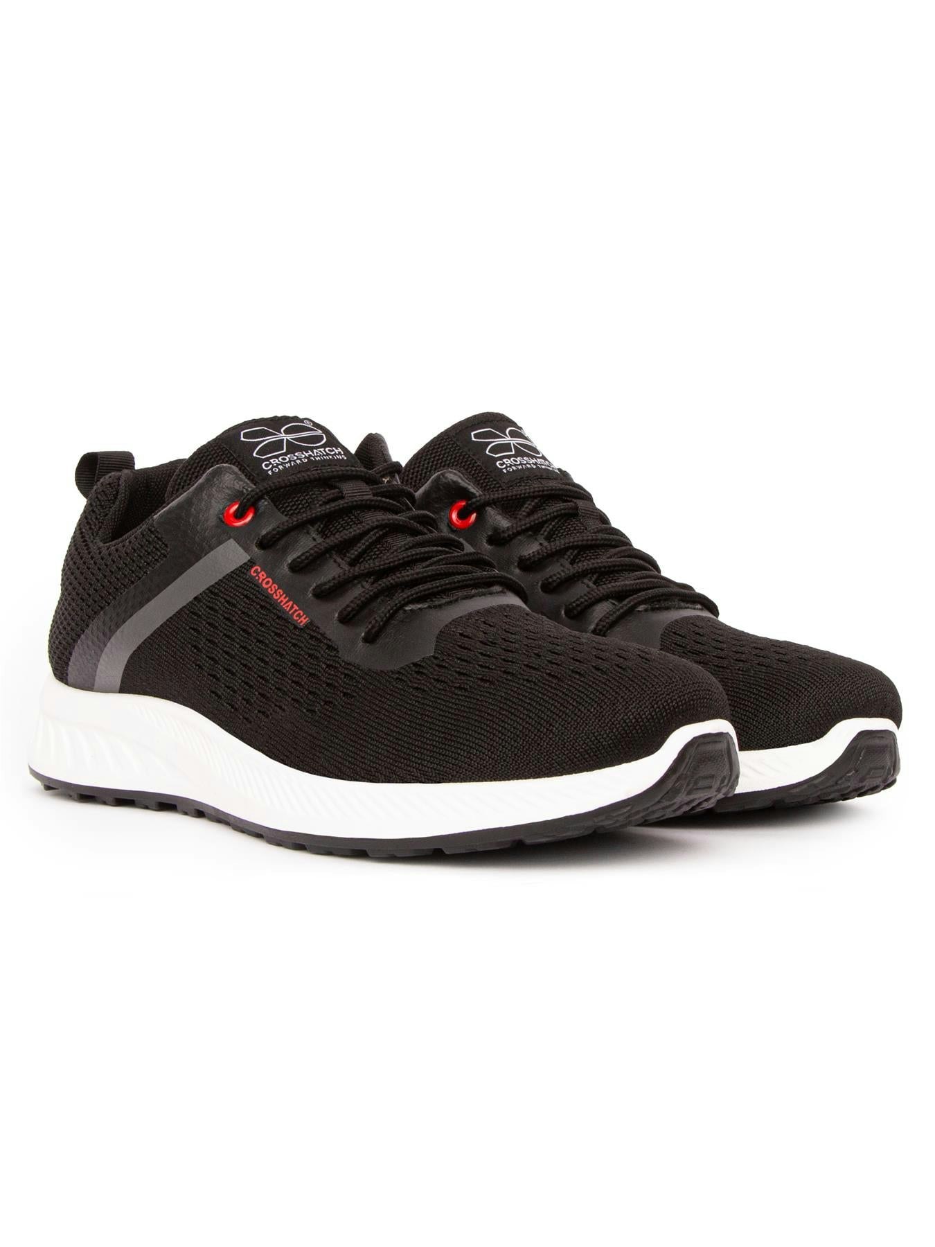Crosshatch Black Kamran Trainers - Size 8