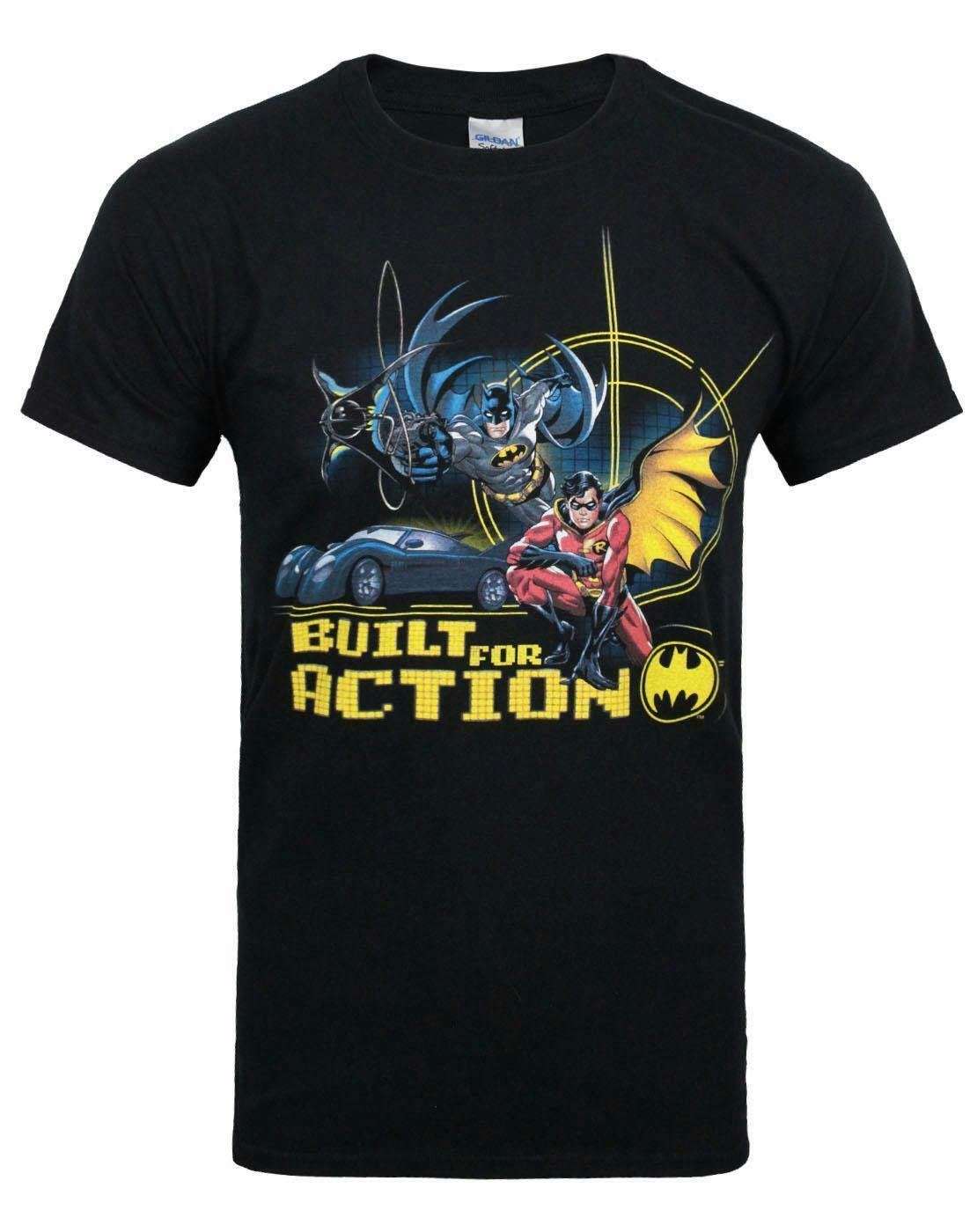 Vanilla Underground Men's Black Dc Comics Batman Short Sleeved T-Shirt - Medium