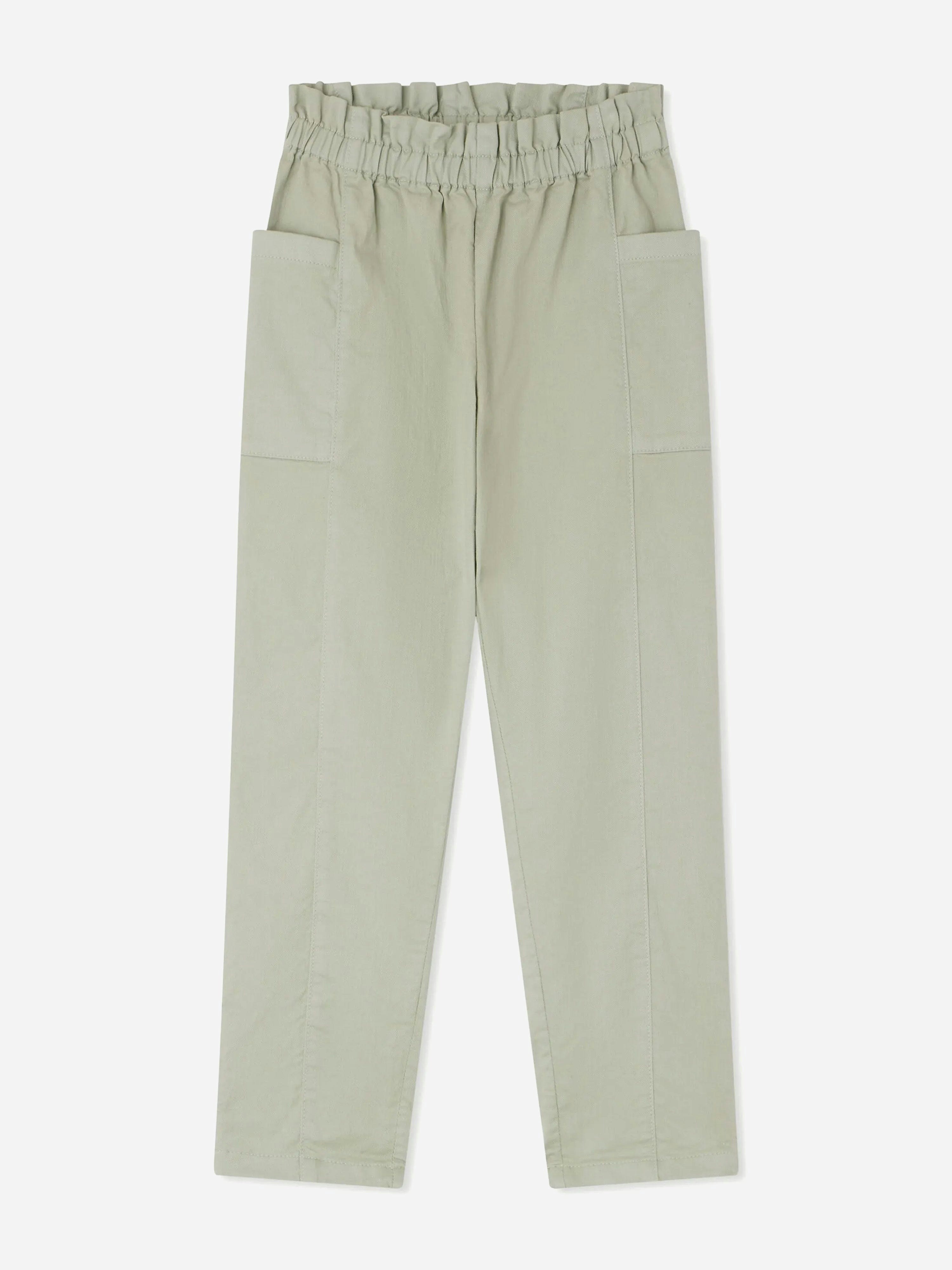 Bonpoint Girls Green Tiche Trousers In - 6 Yrs