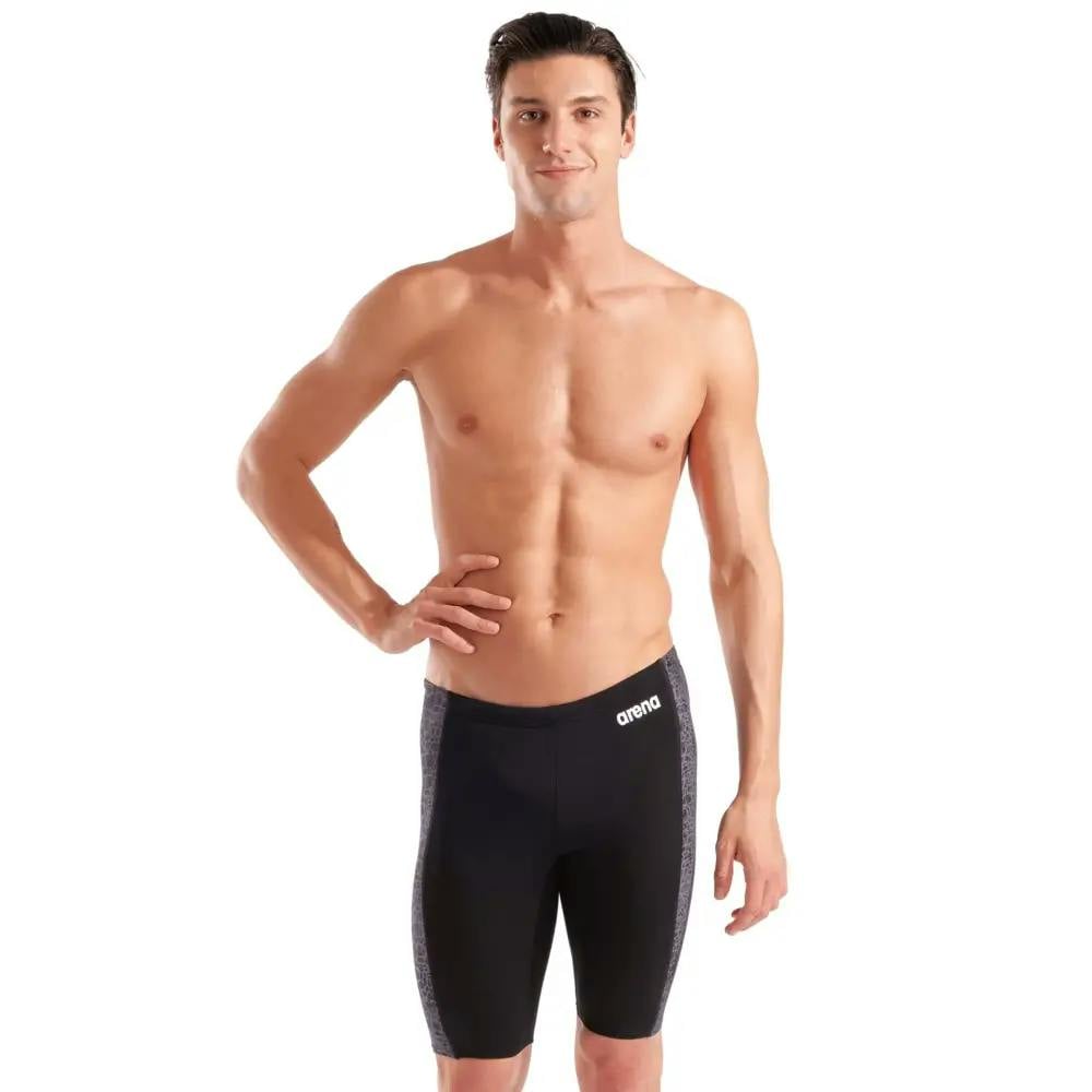 Arena Black Snakeskin Swim Jammer - Waist Size 32