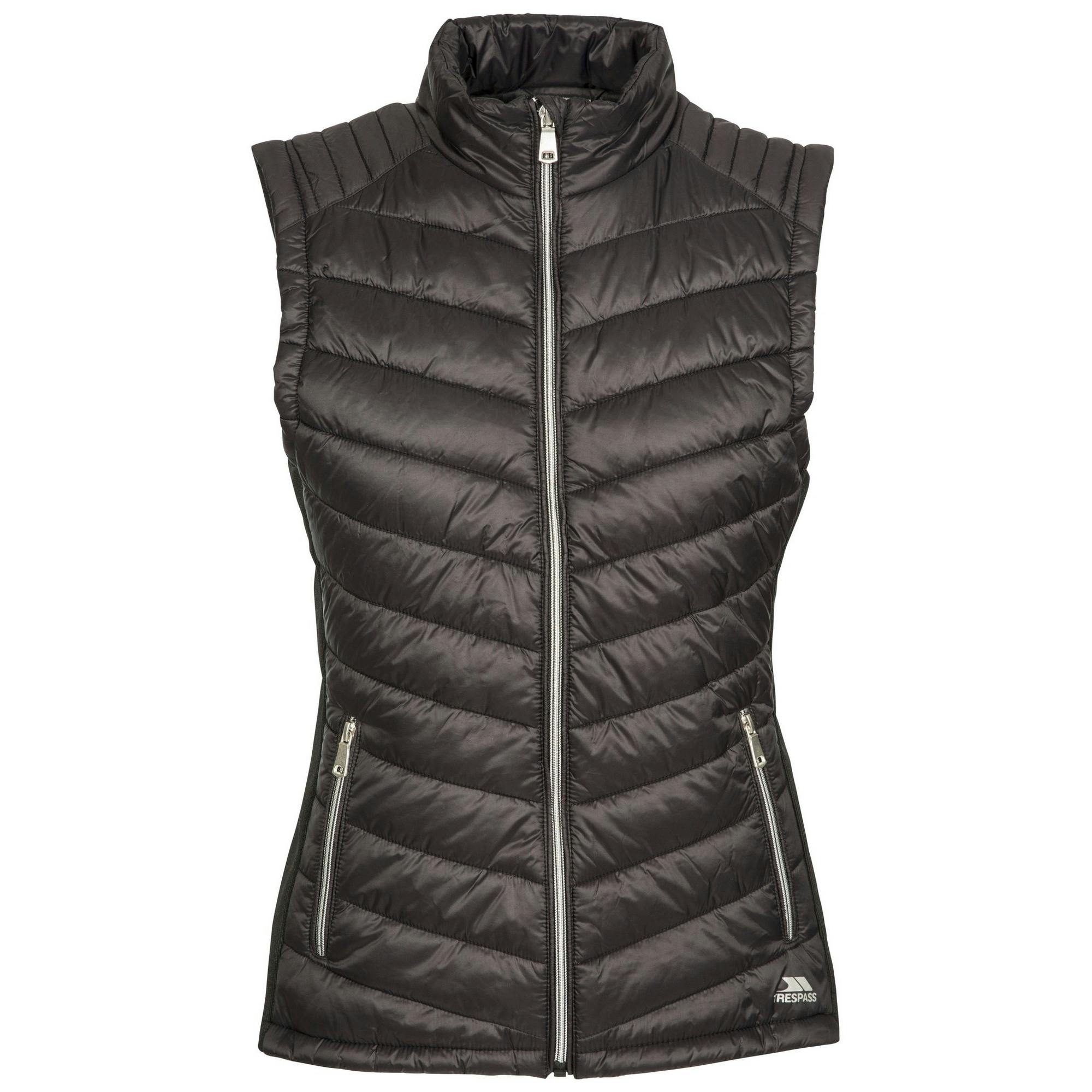 Trespass Women's Black Elanora Padded Gilet Jacket In | Size: 2XL - Image 2