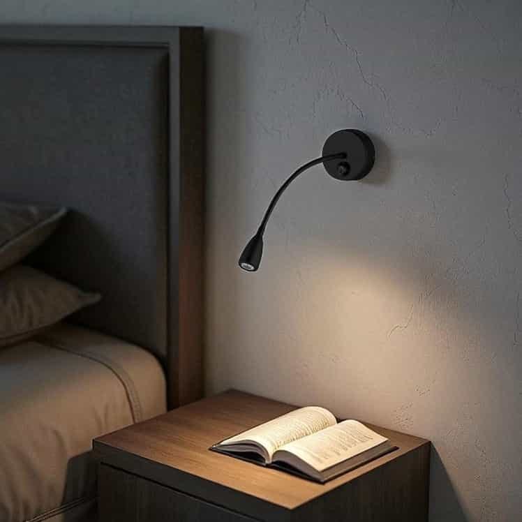 Ultra Beam Lighting Black/Light Nero 3 Watt Led Gooseneck Reading