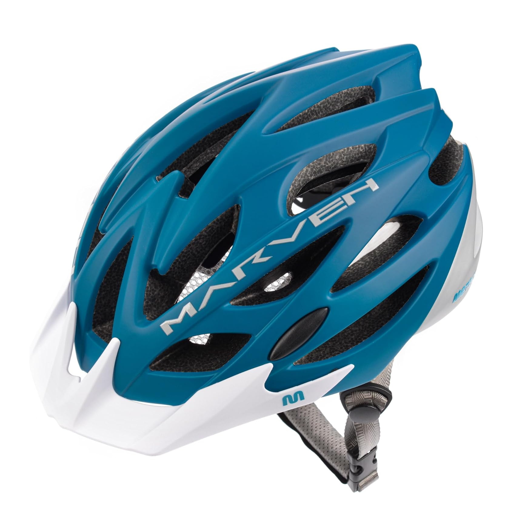 Meteor Blue/Silver Marven Cycle Helmet Mtb Bike Skateboard Scooter Safety Gear - S 52 – 56 Cm (20.4 – 22 Inch)