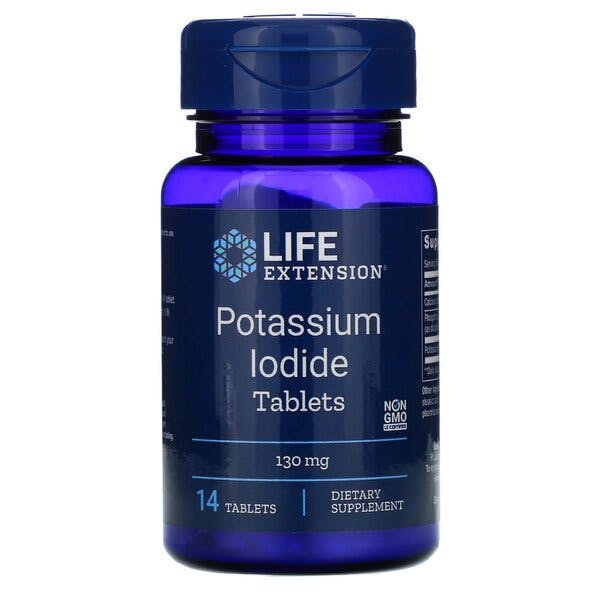 Life Extension Potassium Iodide Tablets 130 Mg 14 Vegetarian Tablets - Image 7