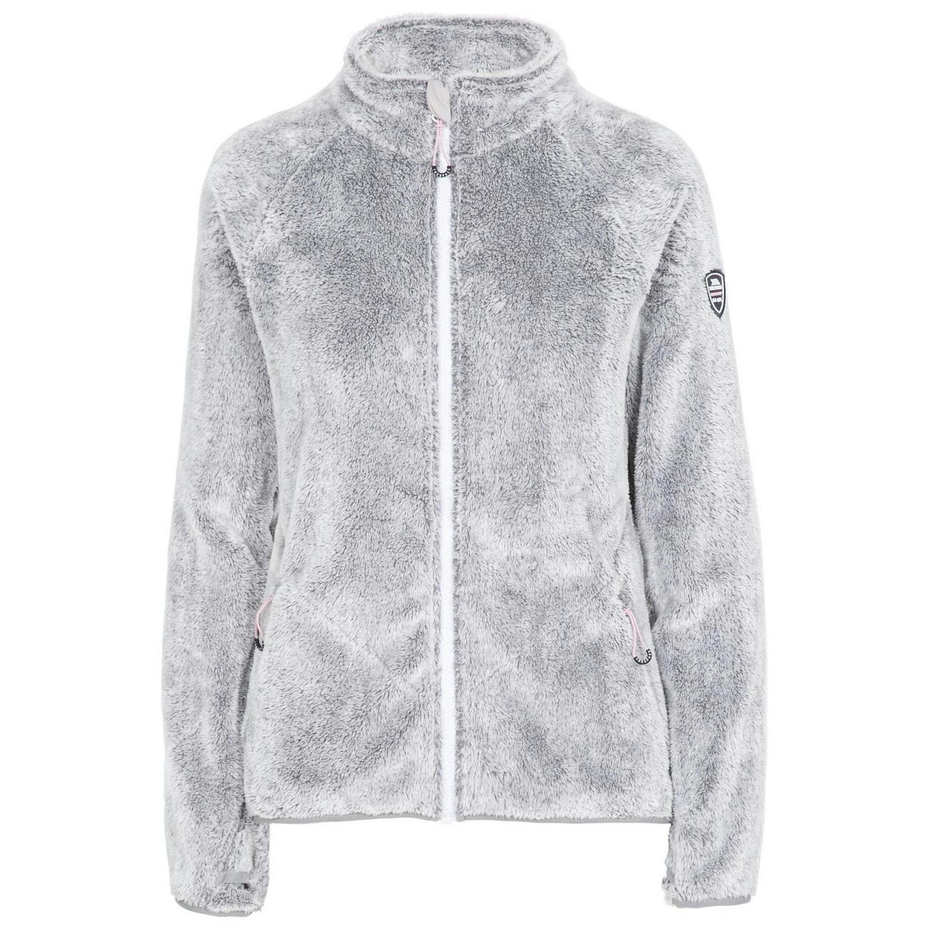 Trespass Women's Silver/Grey Telltale Winter Fleece Jacket - S - 100% Polyester
