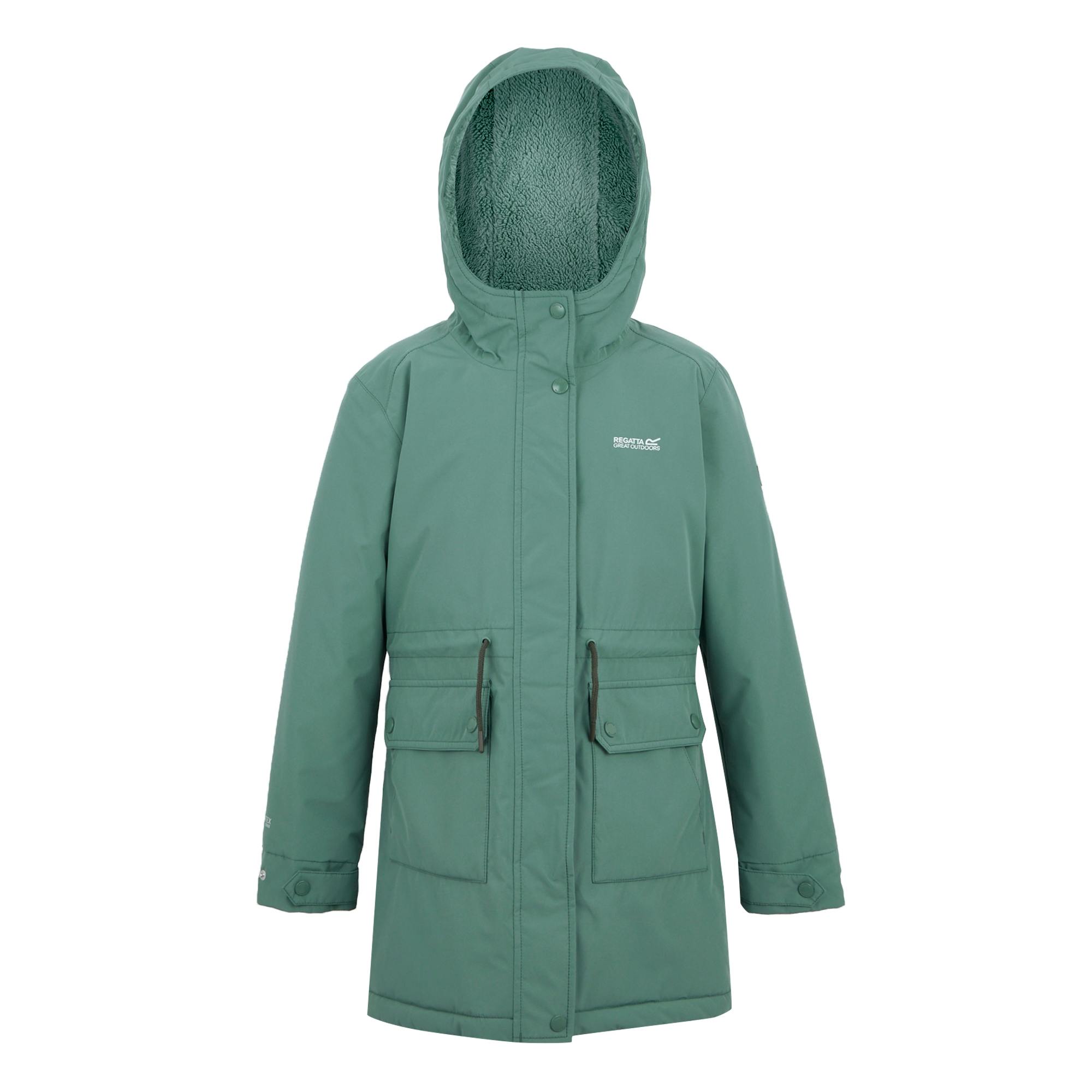Regatta Green Kids Valenta Waterproof Jacket - Haze - 8-9 Years - Haze - 100% Polyester