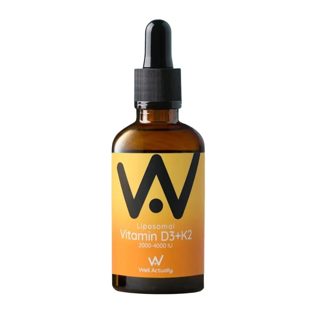 Well Actually Orange Liposomal Vitamin D3 + K2 - Dropper 2000- 4000Iu - & Mango