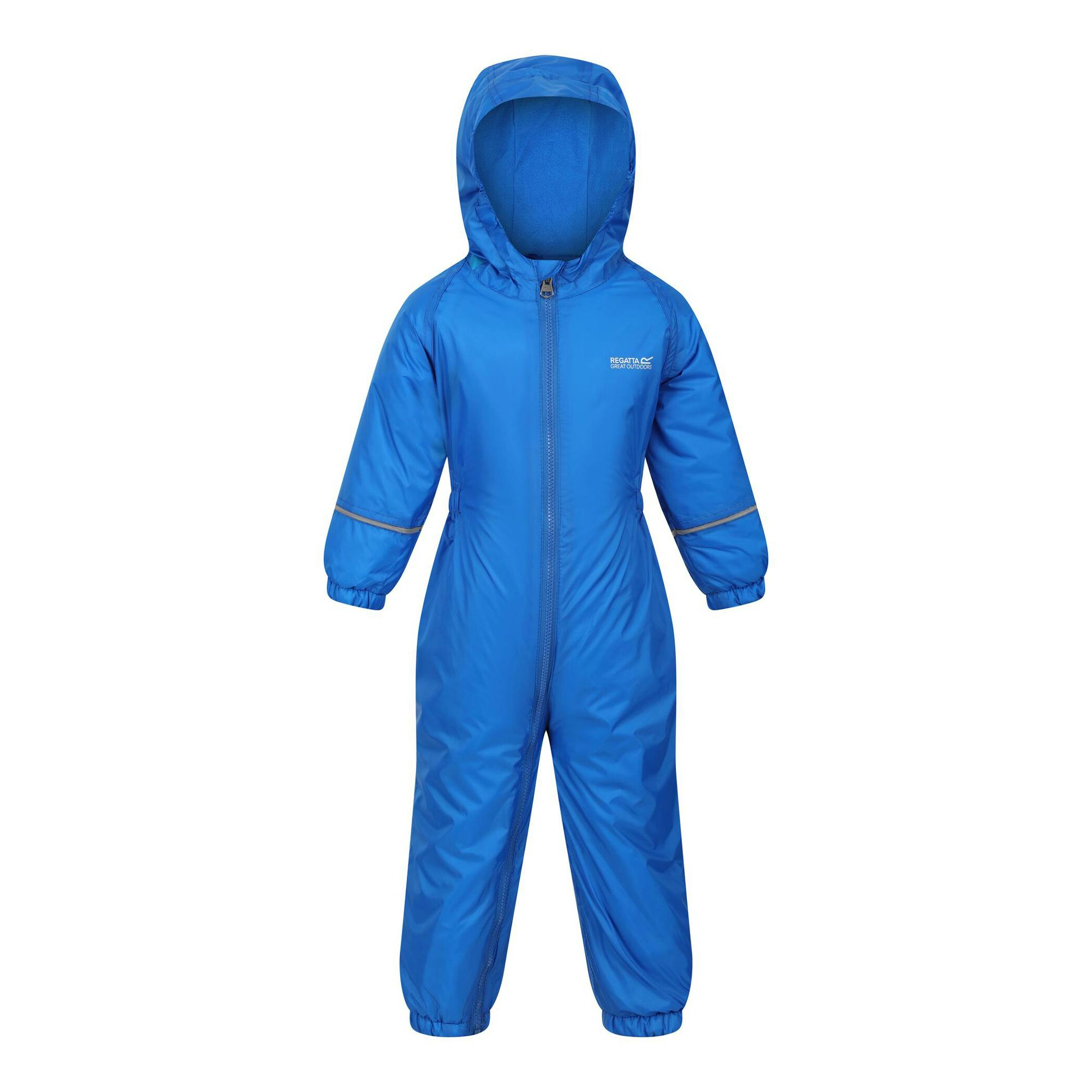 Regatta Blue Childrens Toddlers Splosh Iii Waterproof Rainsuit - Oxford - 60-72M - Oxford - 100% Polyester