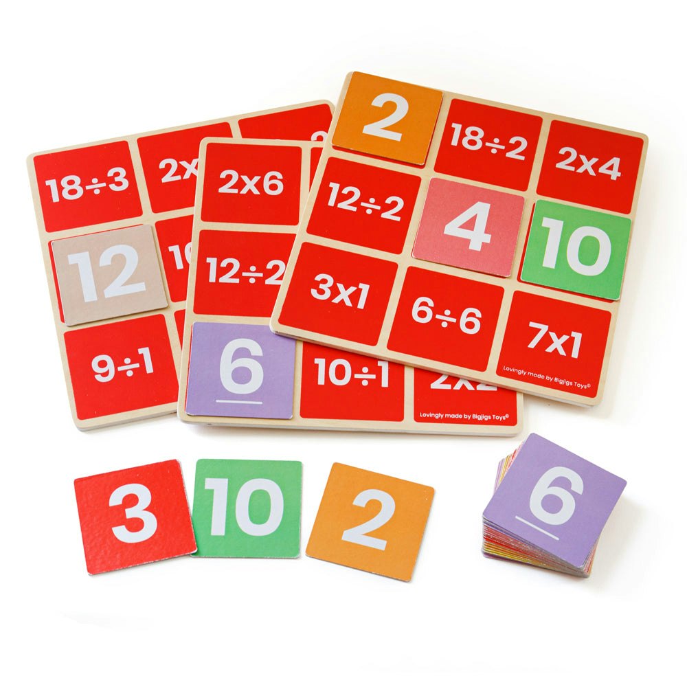 Bigjigs Toys Math Bingo - Multiply & Divide