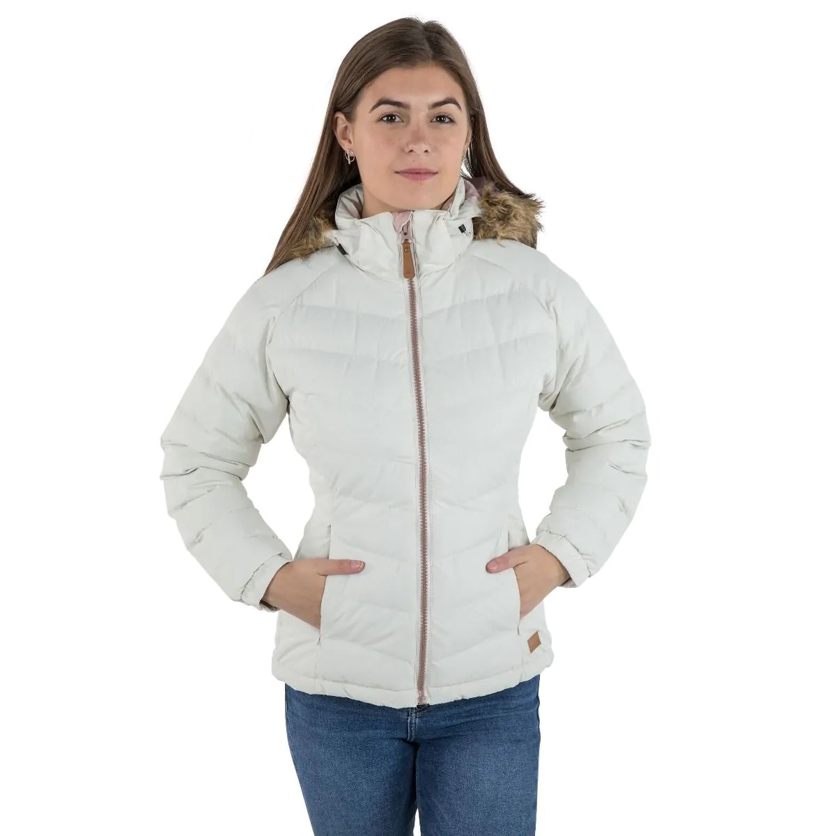 Trespass Women's Nadina Waterproof Padded Jacket - Vanilla - Vanilla - Xxl