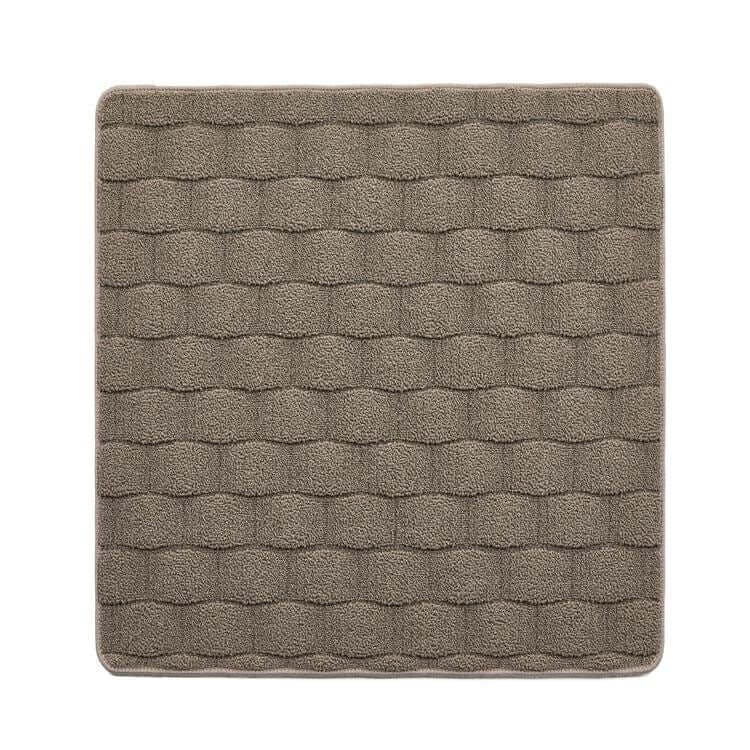 Rackhams Brown Textured Washable Mat And Runner - 80X120 Cm