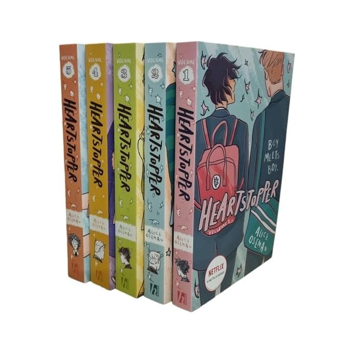 Hodder Boys Heartstopper Series By Alice Oseman 5 Books Collection Set (Volumes 1-5)