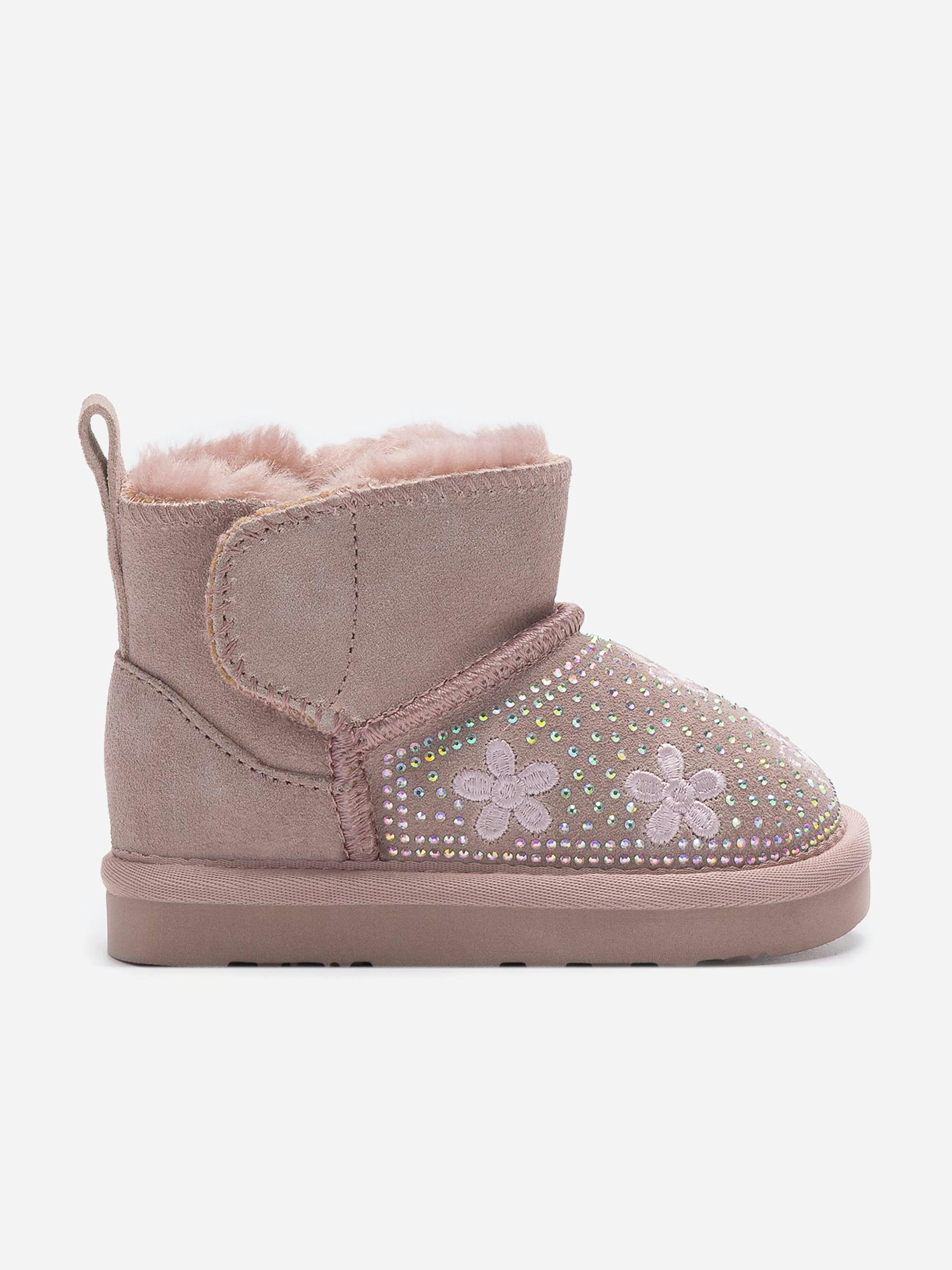 Lelli Kelly Girls Pink Clarissa Flower Boots In - Eu 23 Uk 6