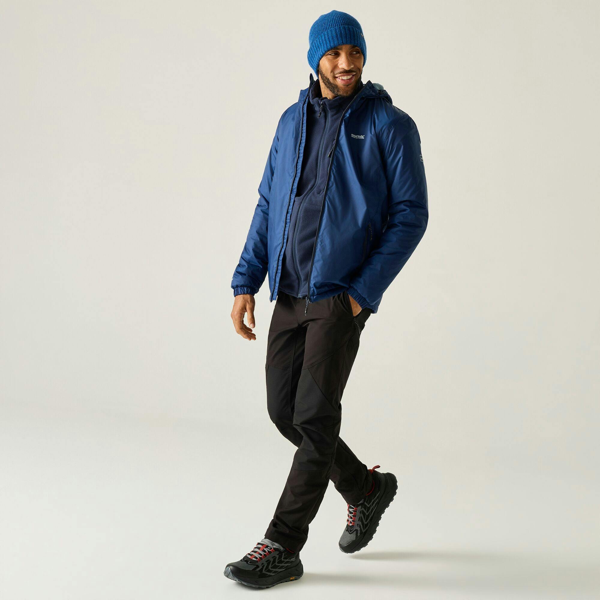Regatta Men's Blue Kybre Fleece Lined Jacket - Aviator - S - Aviator - 100% Polyamide