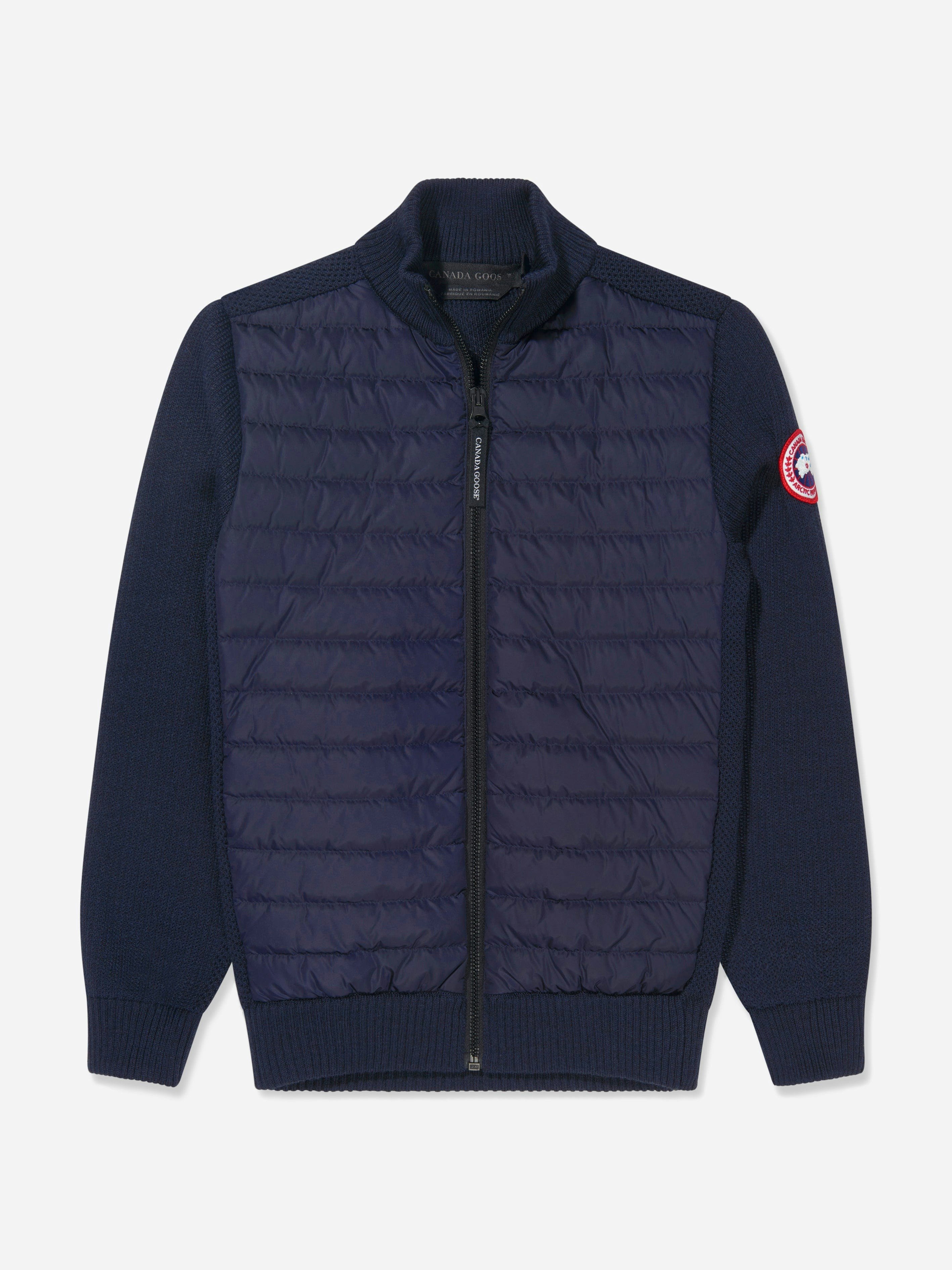 Canada Goose Unisex Kids Blue Kids Hybridge Knit Down Jacket - M (10 - 12 Yrs)
