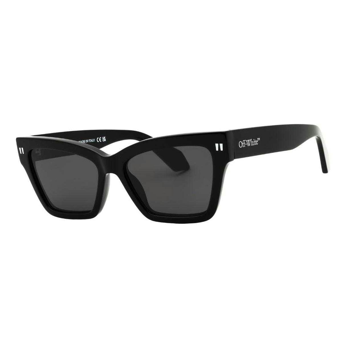 Off-White Unisex White/Black Off- Off Adult Cincinnati Sunglasses - Black/Dark Grey - One Size - 100% Mixed