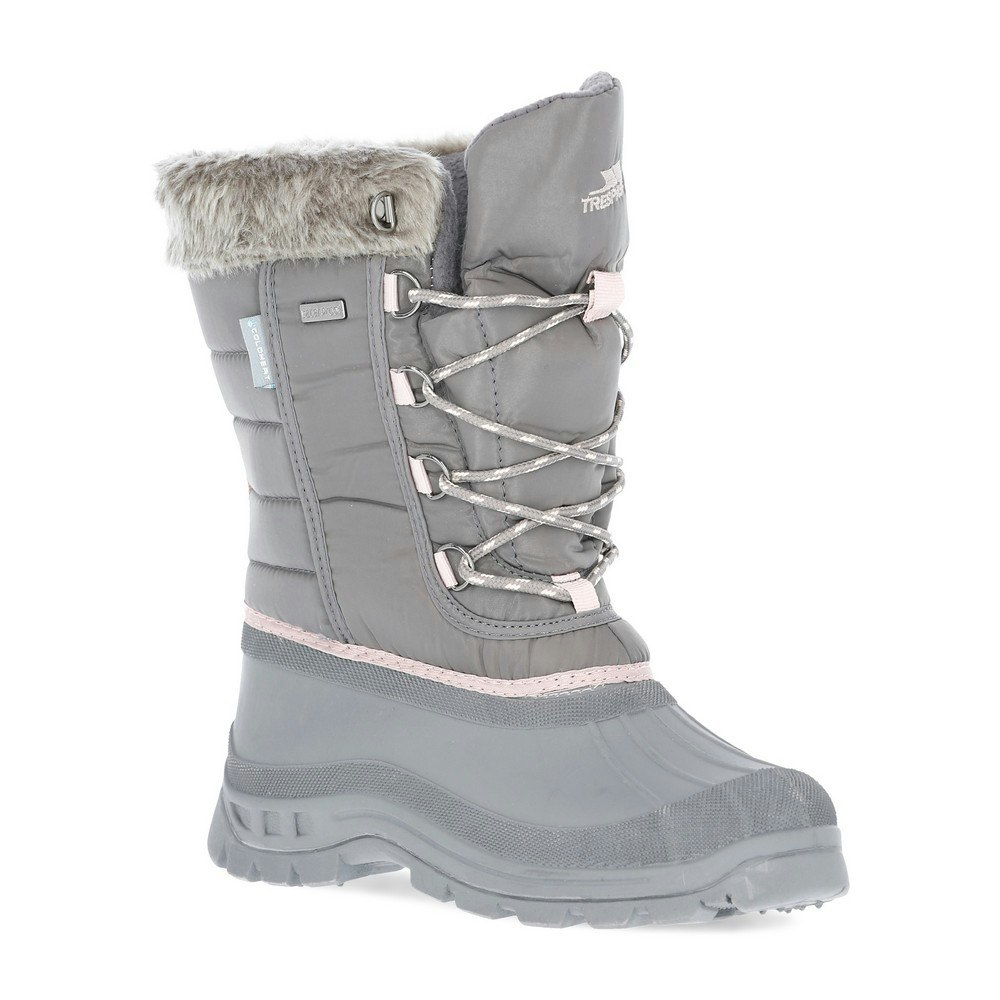 Trespass Women's Grey Stavra Ii Snow Boots - Storm - Storm - Size 4 Uk