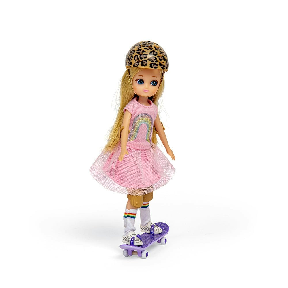 Lottie Doll Girls Purple Lottie Dolls Skate Park Doll With Skateboard