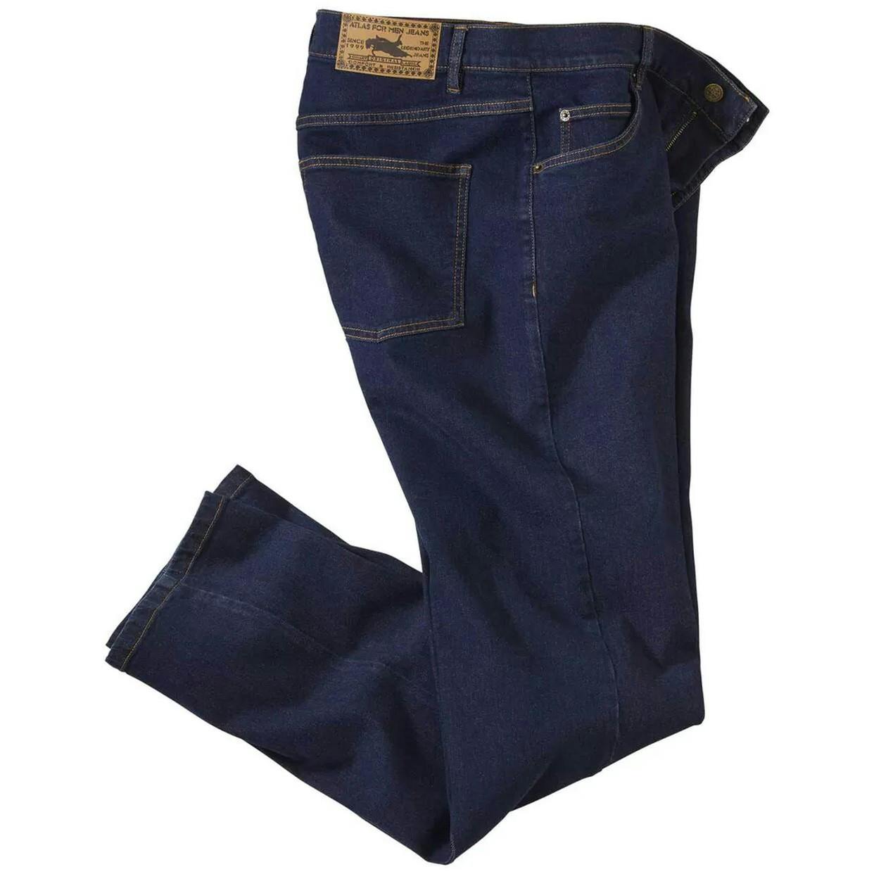 Atlas For Men Men's Blue Atlas For Denim Jeans - 28R - 98% Cotton/2% Elastane