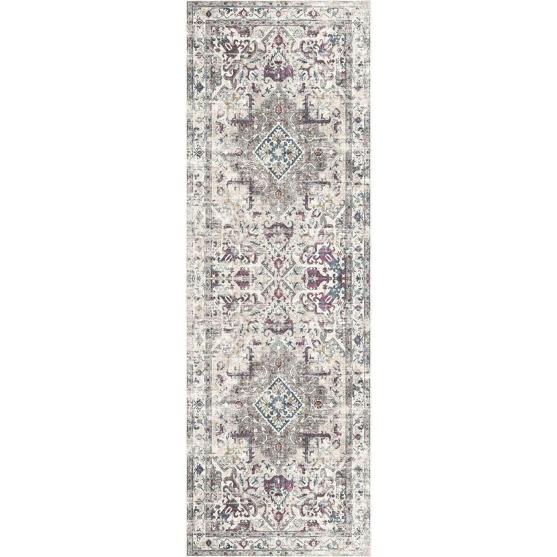 The Rugs Bahala Vintage Washable Rug - 60X180 Cm