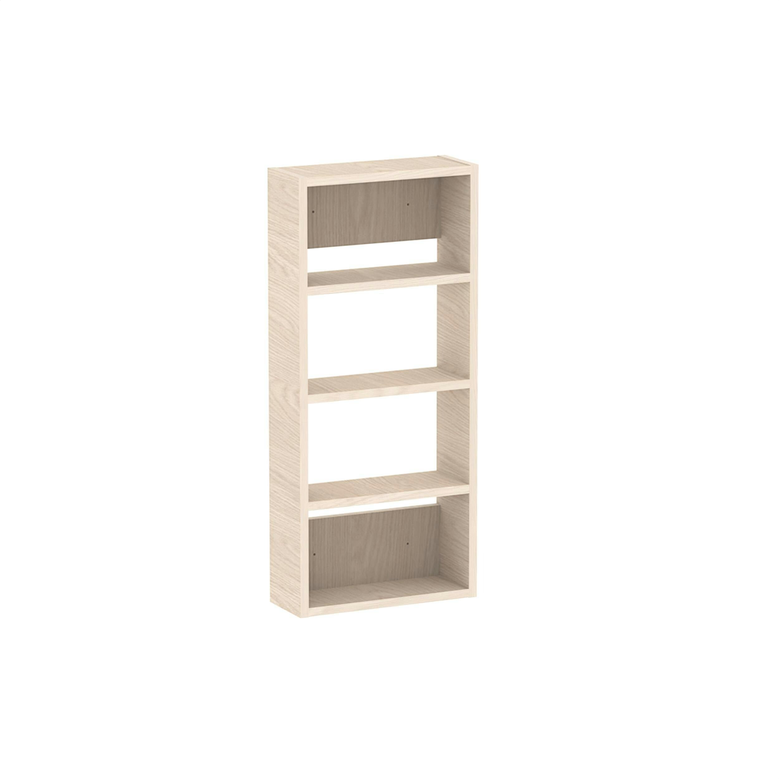 Decortie Light Rafina 4 Tier Wall Mounted Shelf Unit - Sonoma Oak