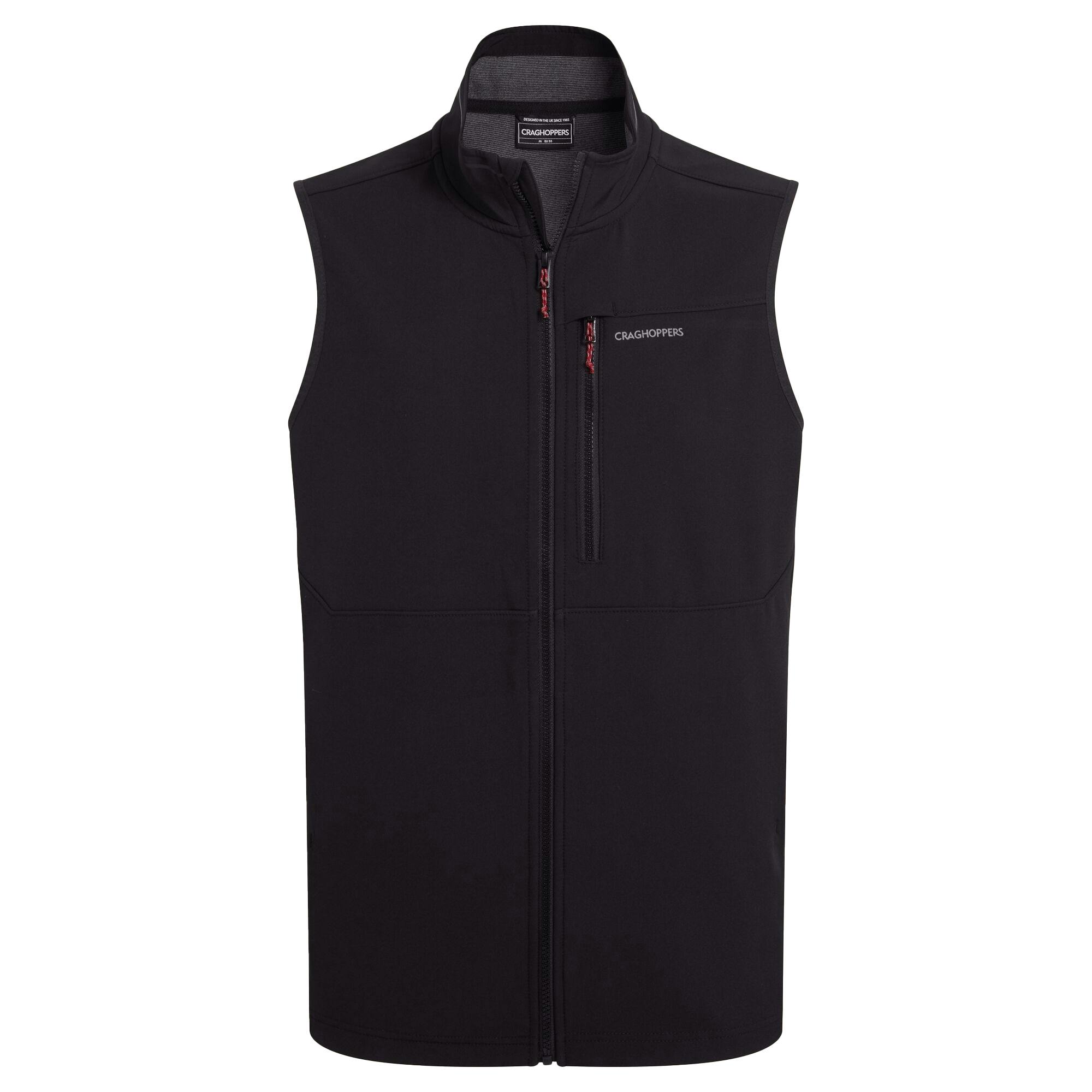 Craghoppers Men's Black Altis Ii Logo Gilet - S - 76% Recycled Polyester/21% Polyester/3% Elastane