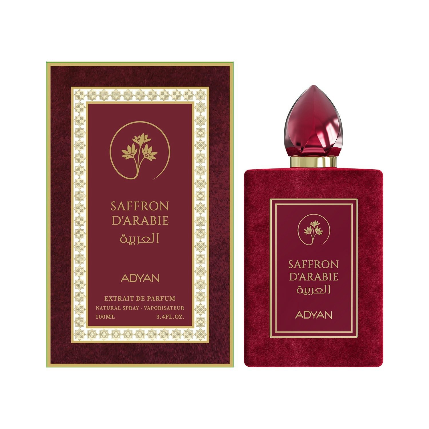 Adyan Golden/Dark/Amber Saffron D'arabie Extrait De Parfum - (3.4Oz) 100Ml
