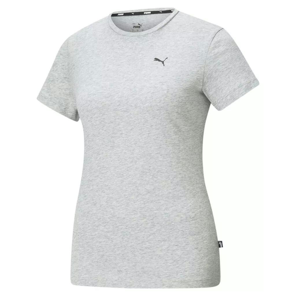 Puma Women's Grey Small Logo T-Shirt - Xs - 100% Cotton
