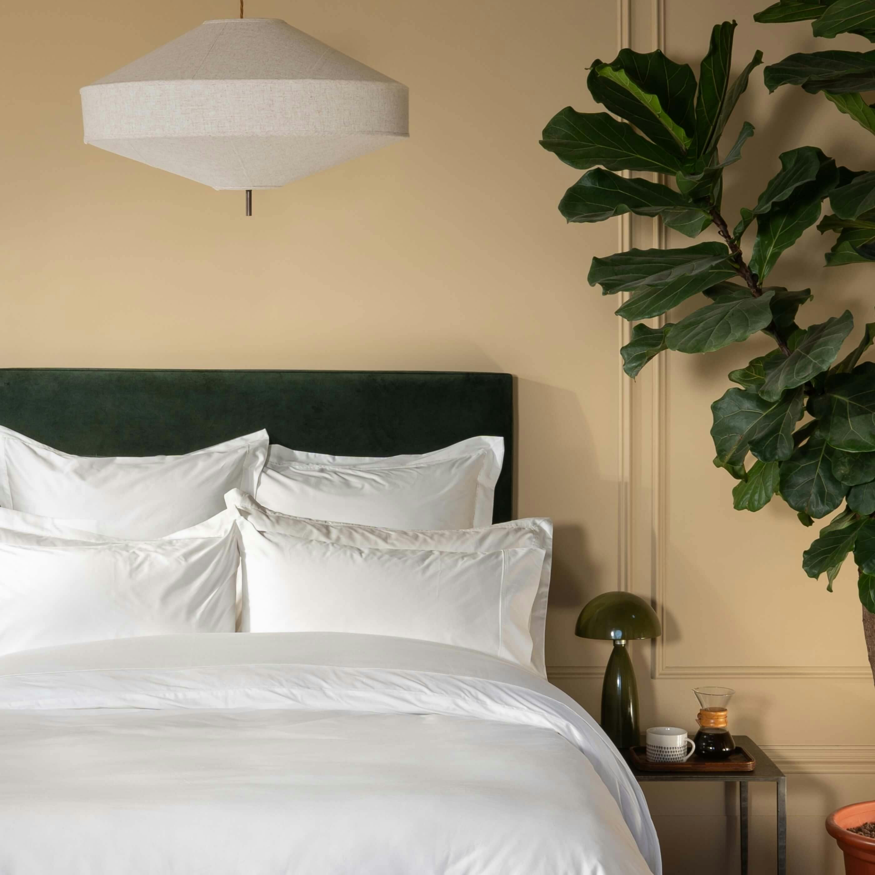 Soak&Sleep White Supima Cotton 1000 Thread Count Duvet Cover - Emperor
