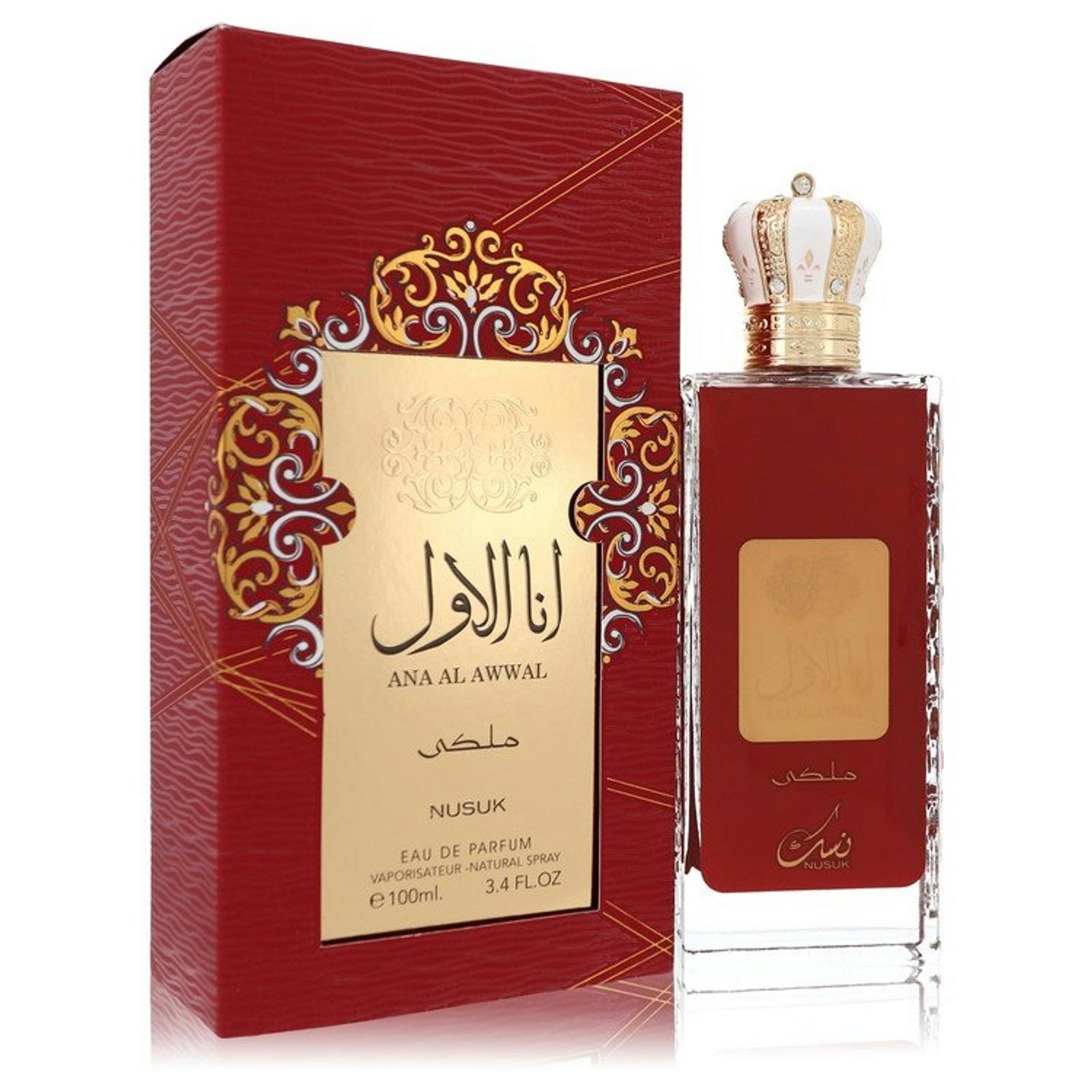 Nusuk Women's Dark/Red/Gold Ana Al Awal Eau De Parfum 100 Ml - 100 Ml