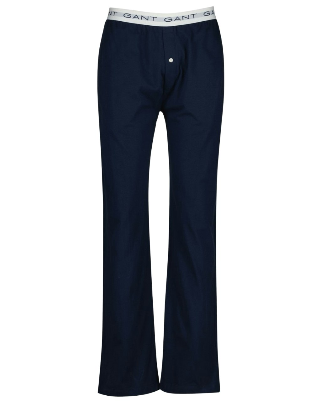 Gant Men's Blue Contrast Waistband Jersey Pyjama Bottoms, Navy - Xl