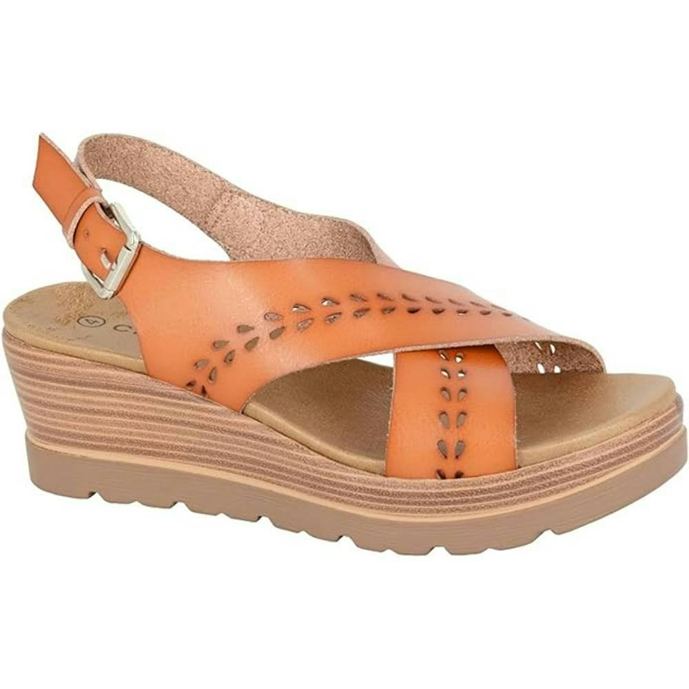 Cipriata Women's Gavina Sandals - Tan - Tan - 3 Uk - 100% Mixed