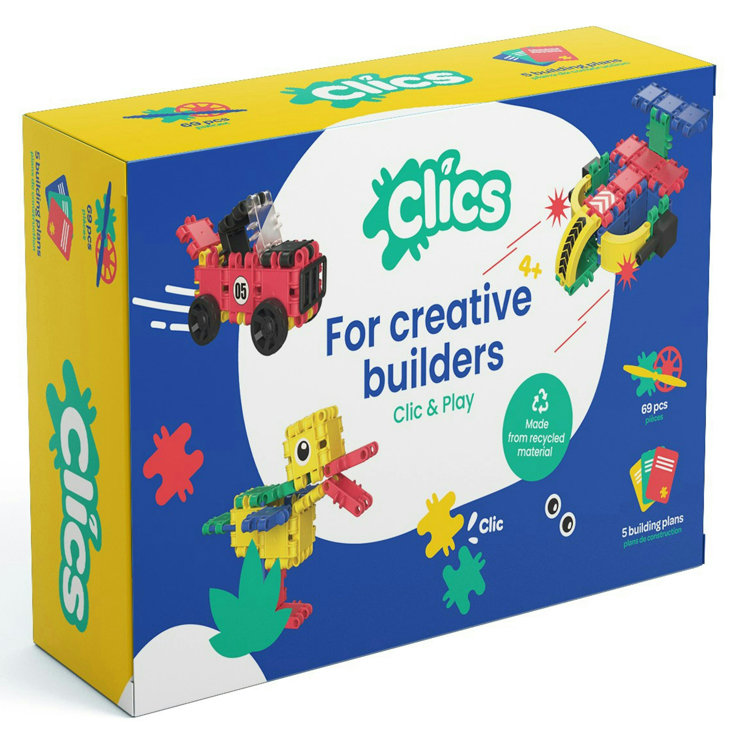 Clics Box 5 In 1 Clic And Play 69 Pieces