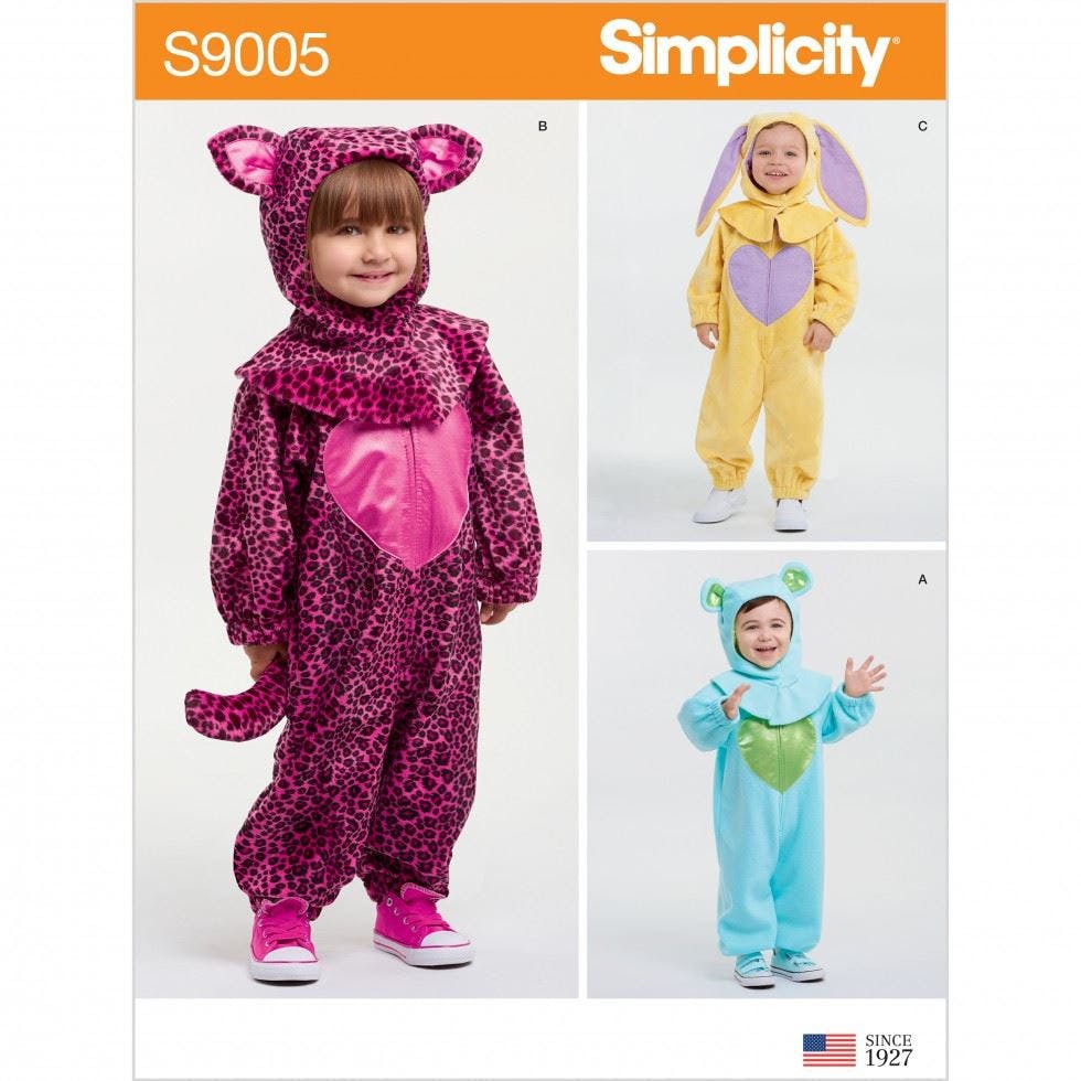 Simplicity Sewing Pattern 9005, Costumes, Onesies For Baby, Kids, A (1/2-1-2-3-4) - Intermediate - A (1/2-1-2-3-4)
