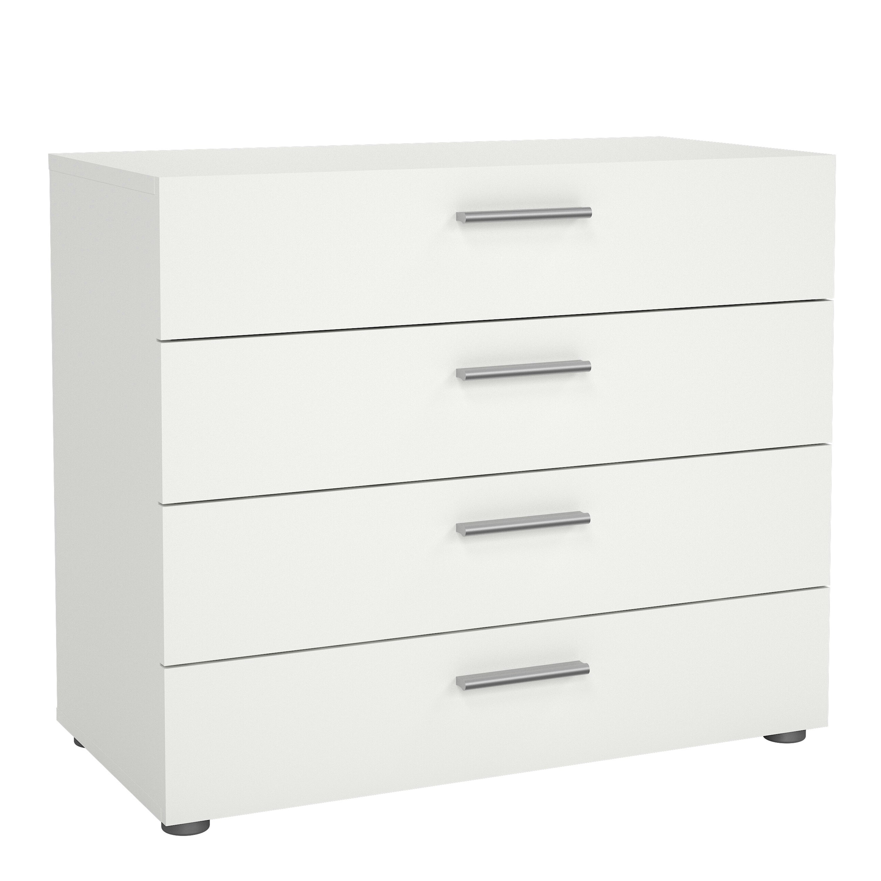 Furniture To Go White Pepe Chest Of 4 Drawers In - Matt - Melamine