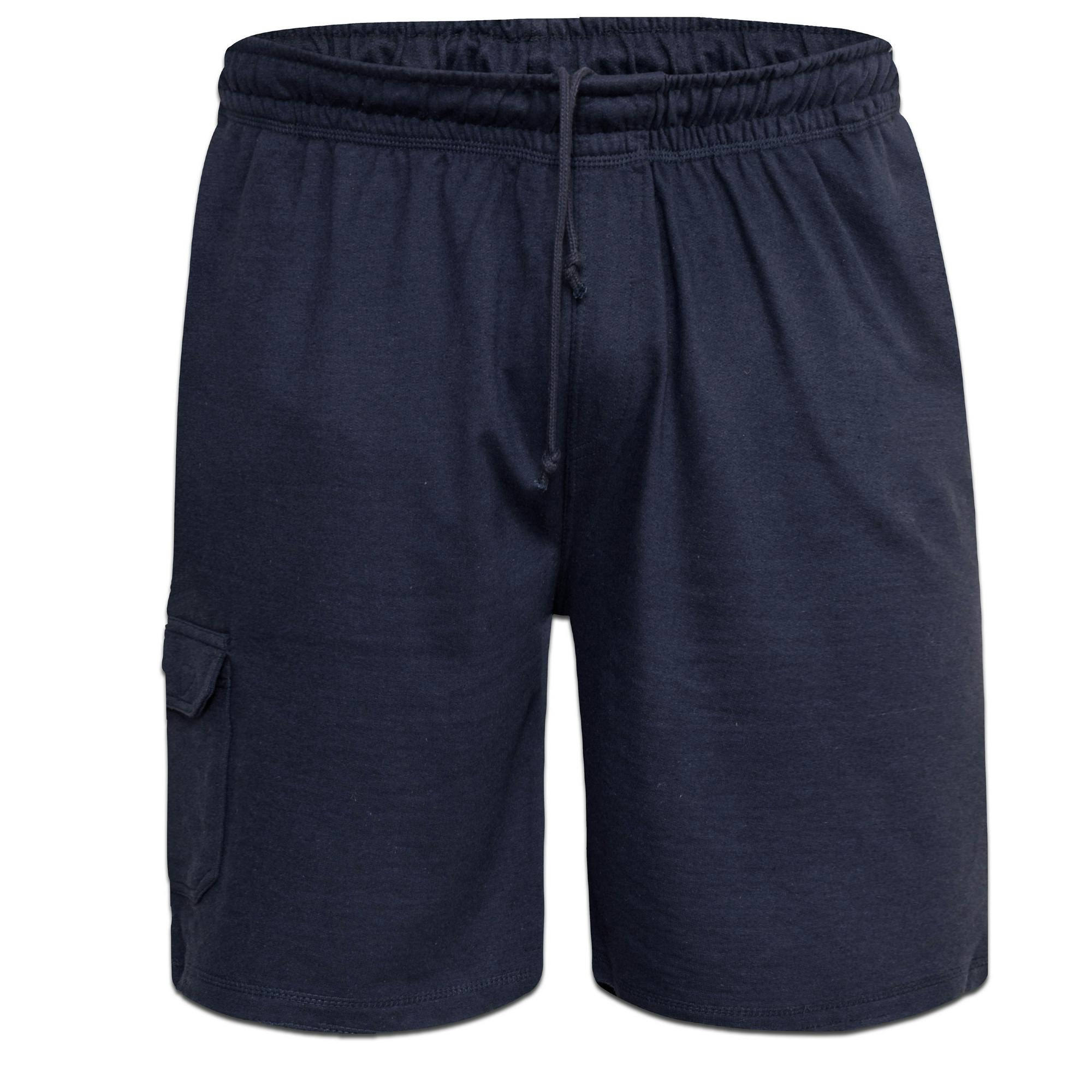 Duke Men's D555 John Cotton Lightweight Kingsize Cargo Shorts - Navy - 7XL - Navy - 100% Cotton