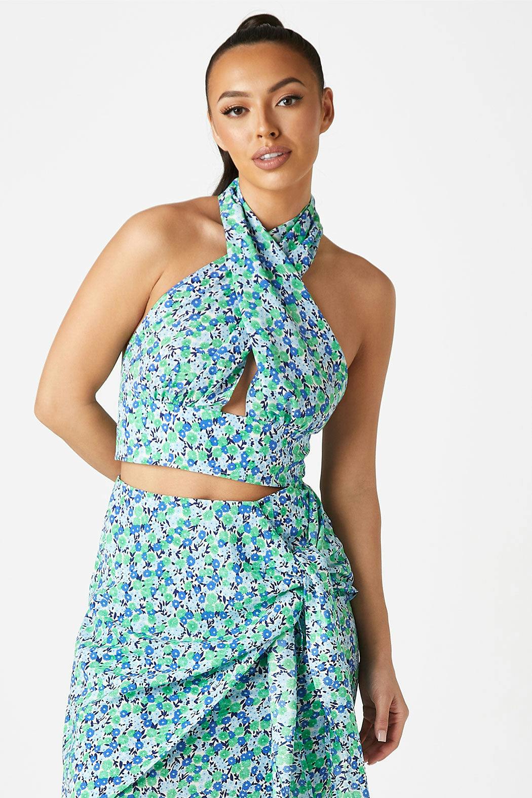 Urban Bliss Halle Cross Over Halter Top - 12