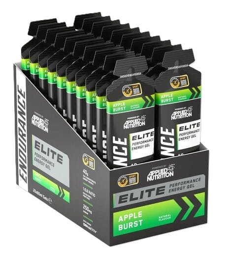Applied Nutrition Endurance Elite Tri-Carb Energy Gel 40G Carbs Apple Burst Flavour - 20 Gels - Image 4