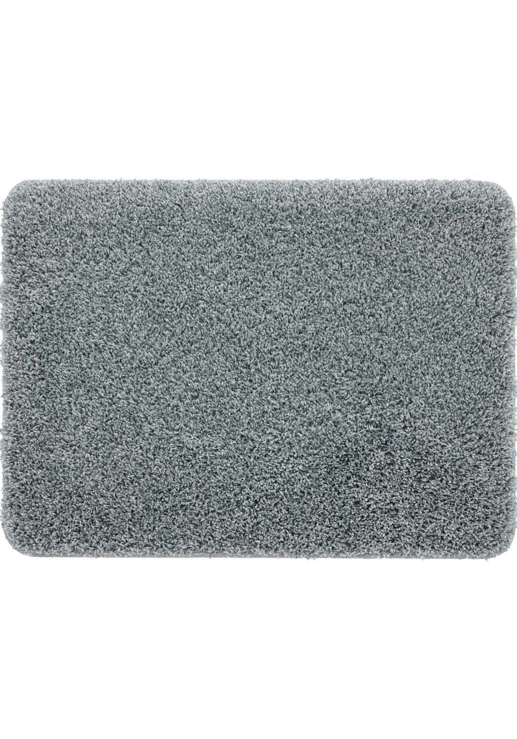 The Rugs Blue Buddy Shaggy Washable Bathmat - 50X80 Cm