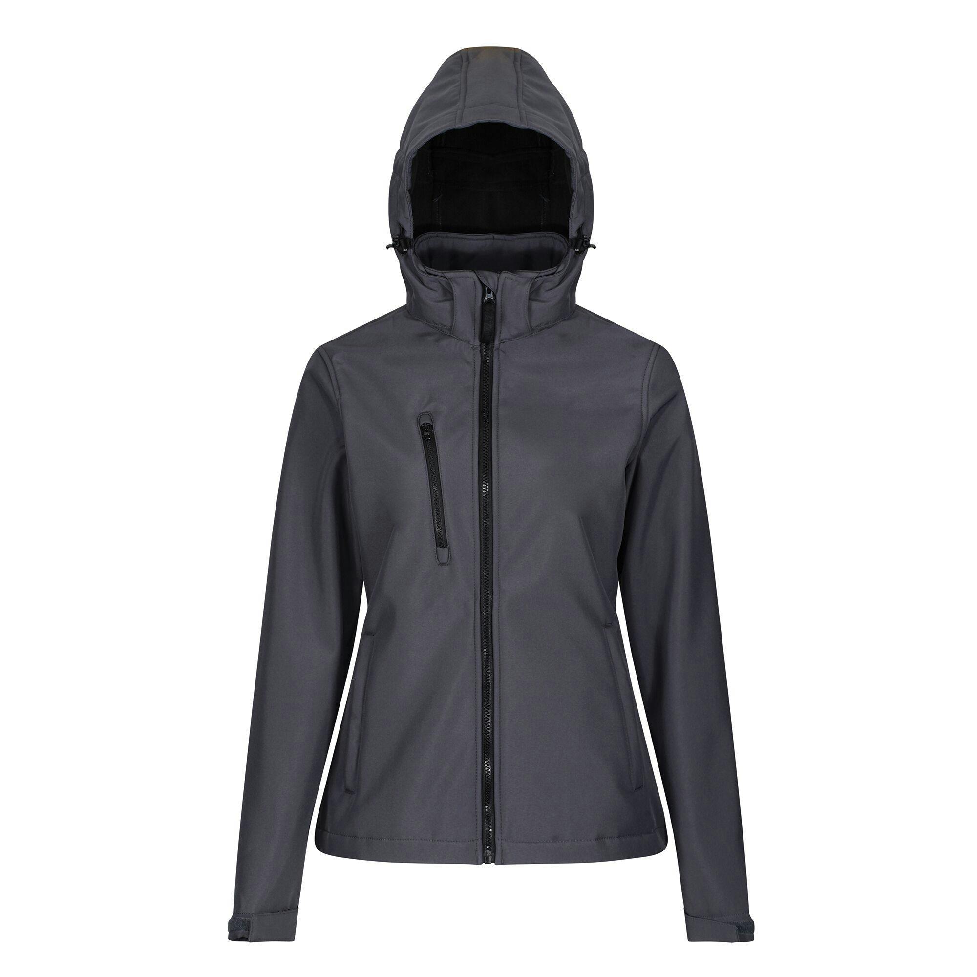 Regatta Women's Grey/Black Professional / 3 Layer Membrane Soft Shell Jacket - Seal - 8 Uk - Seal - 100% Polyester