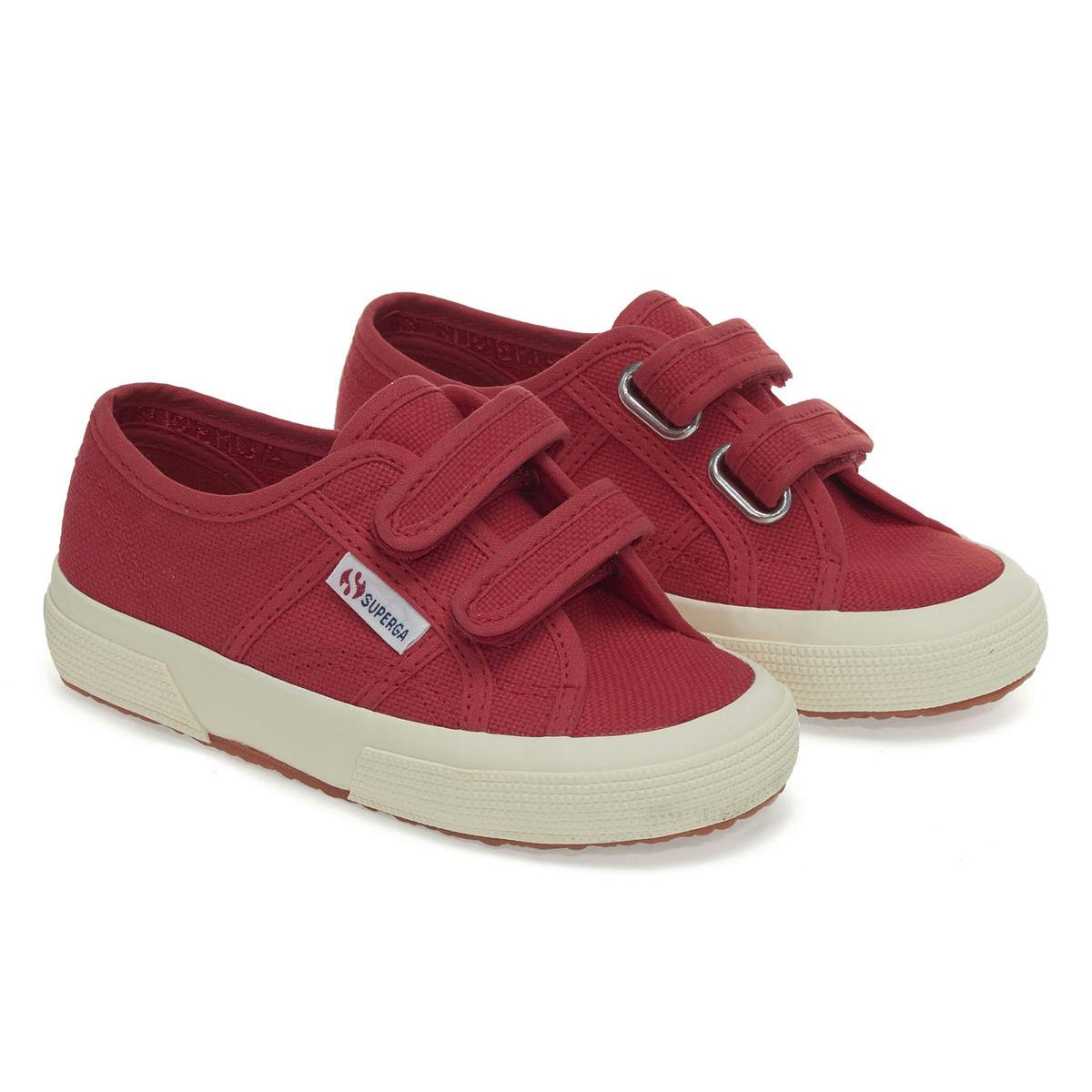 Superga Red Childrens/Kids 2750 Jstrap Trainers - 1.5 Uk - 100% Mixed